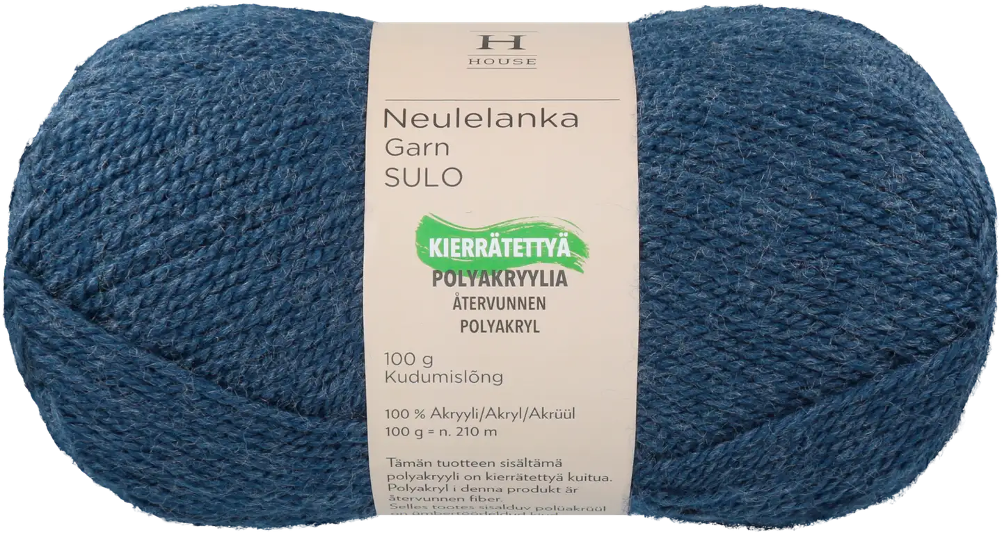 House neulelanka akryyli Sulo 100 g Denim Blue 5541