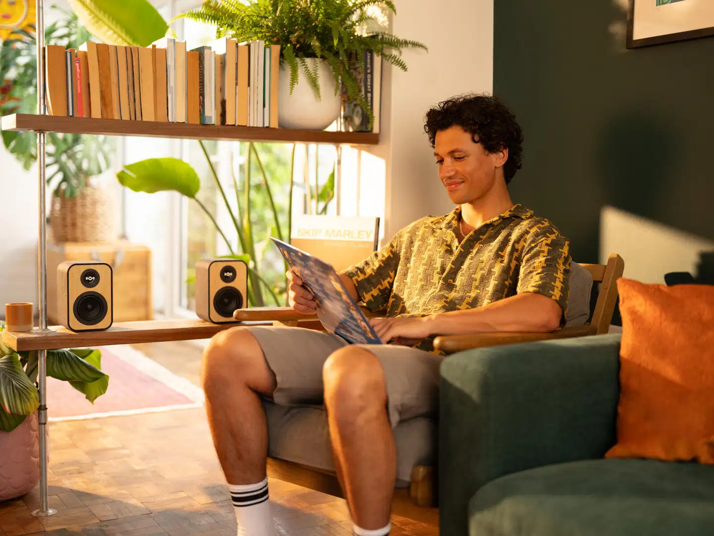 House of Marley Bluetooth hyllykaiuttimet (2kpl) Uplift, musta/puu - 7