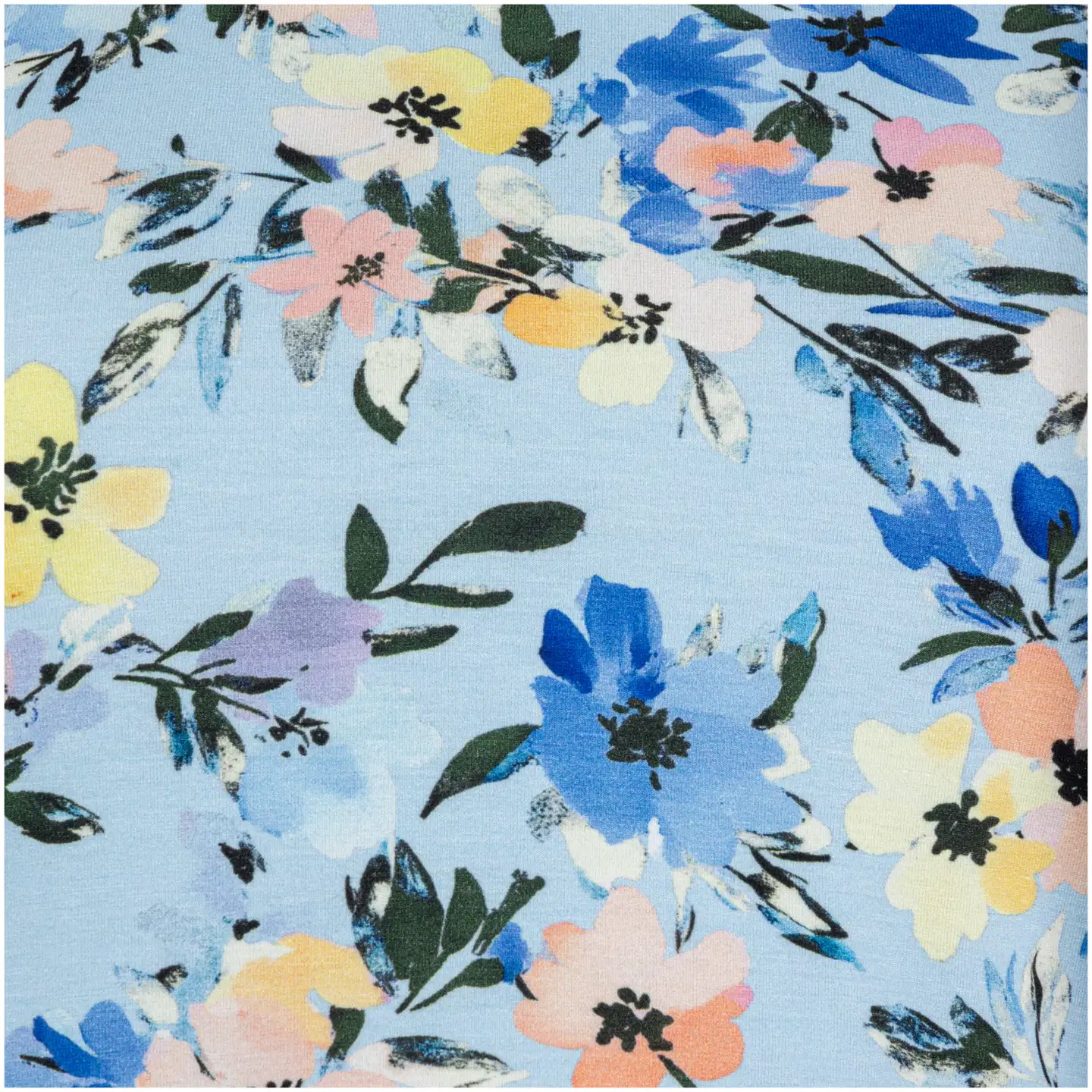 House naisten trikoopusero 213HP03102 - blue flower - 3