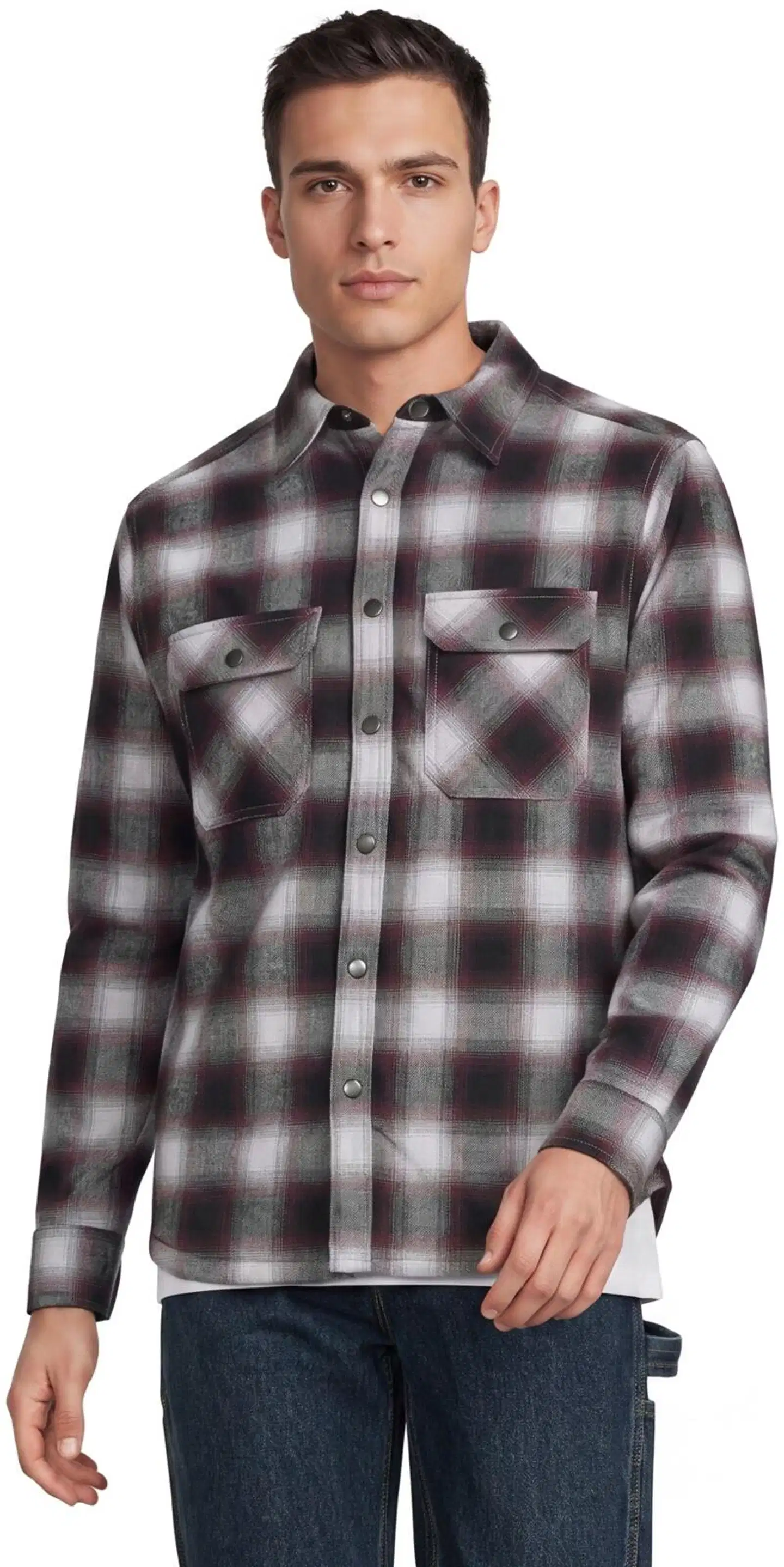 WKLY. miesten ruudullinen paitatakki sherpa-vuori 194W362610 - Fig check - 1