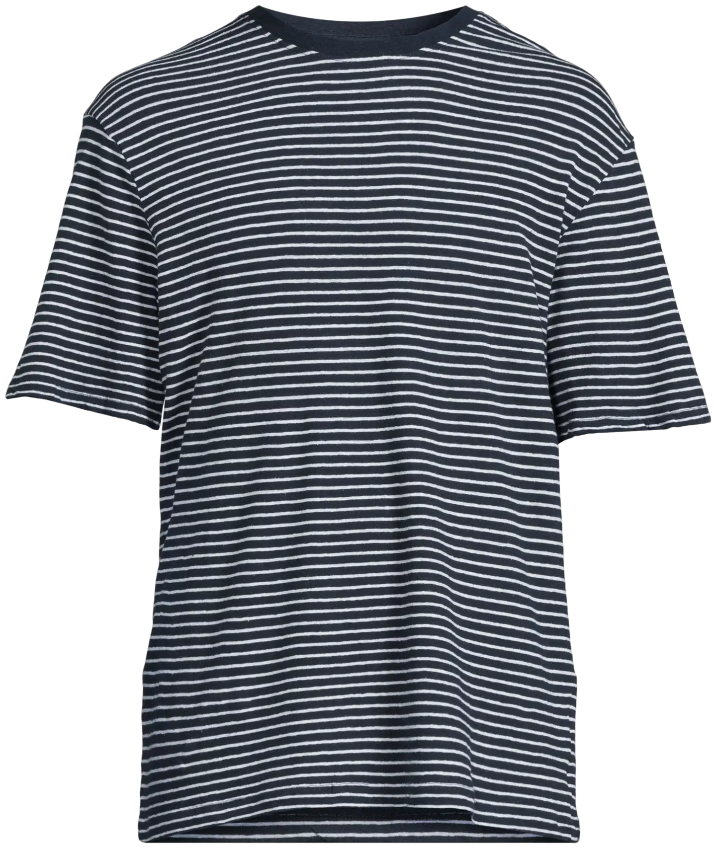 London Fog miesten t-paita pellavasekoitetta 195LF15266 - D.blue striped - 2
