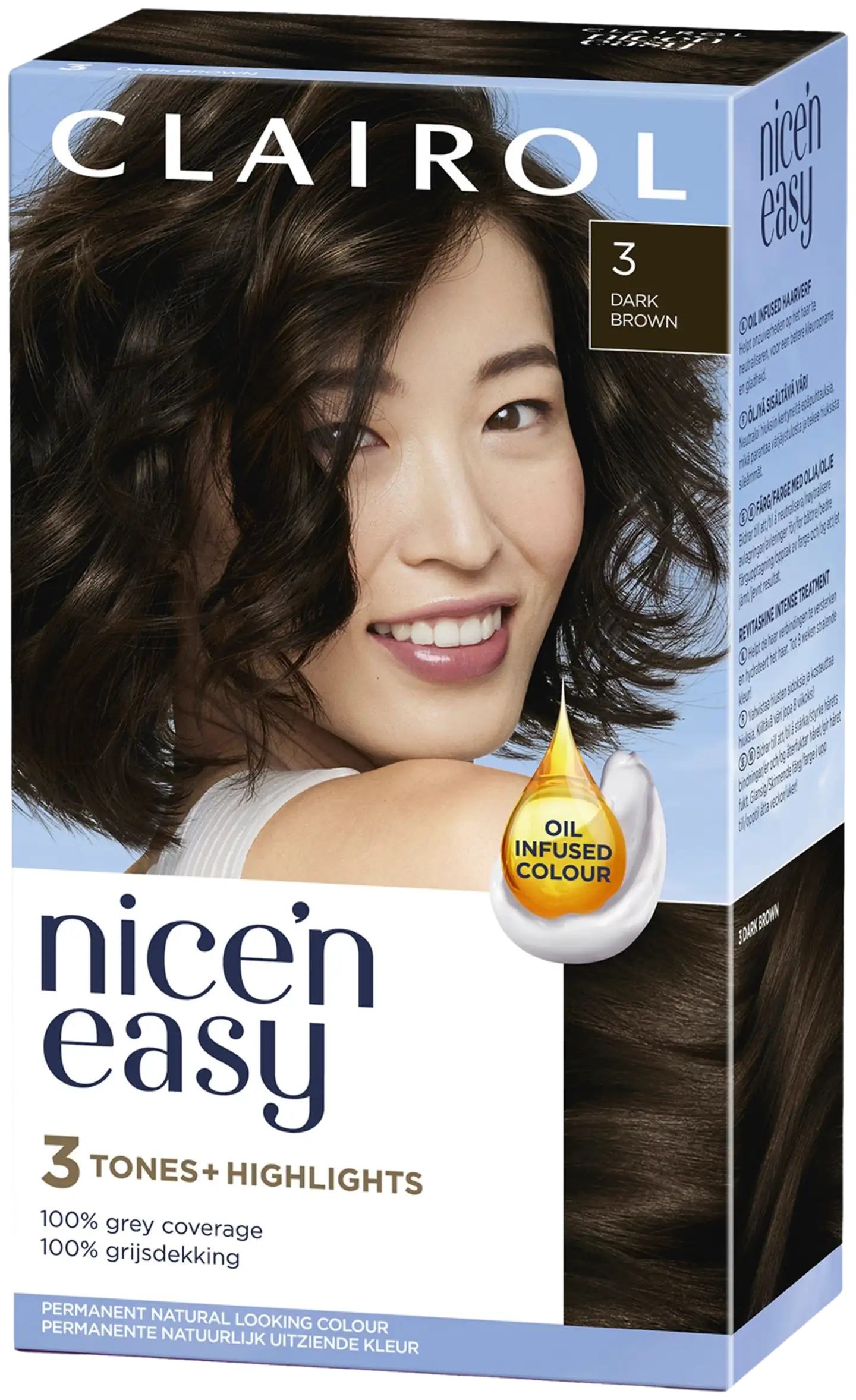 Clairol Nice´n Easy kestoväri 3 tummanruskea