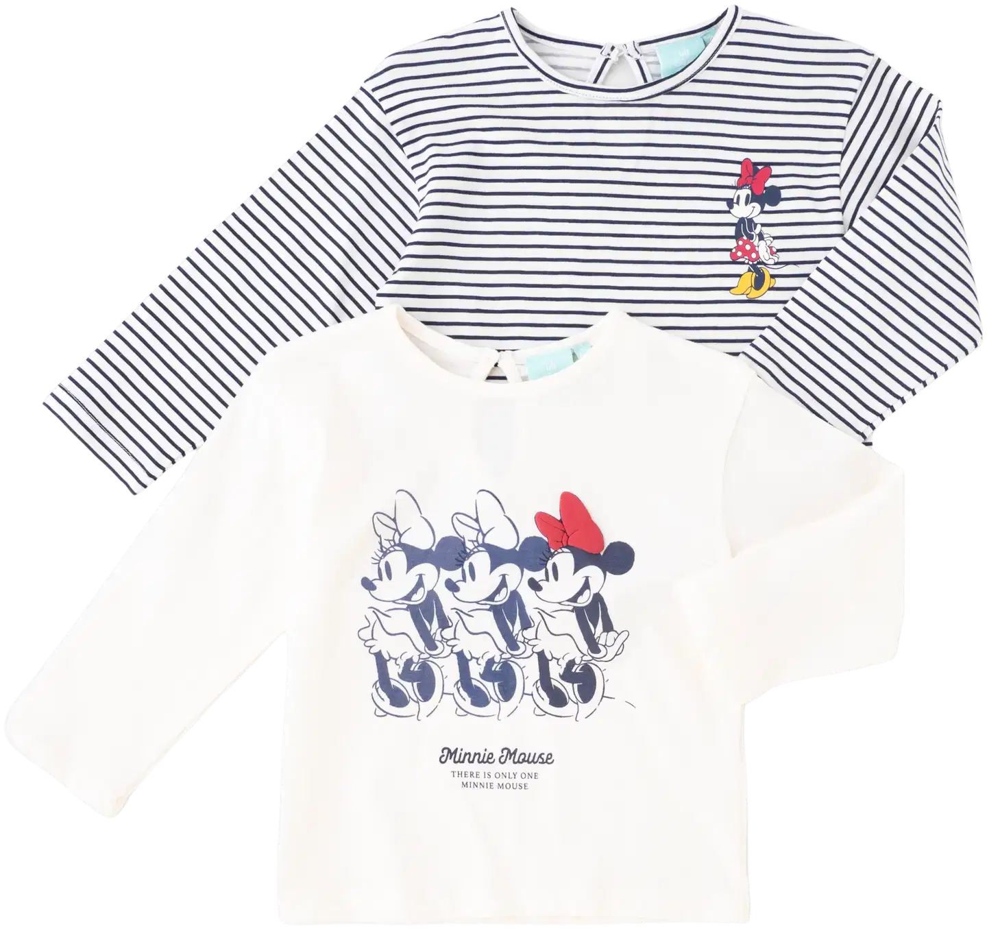 DISNEY vauvojen pitkähihainen t-paita Minni I286845 2-pack - WHITE 2 - 1