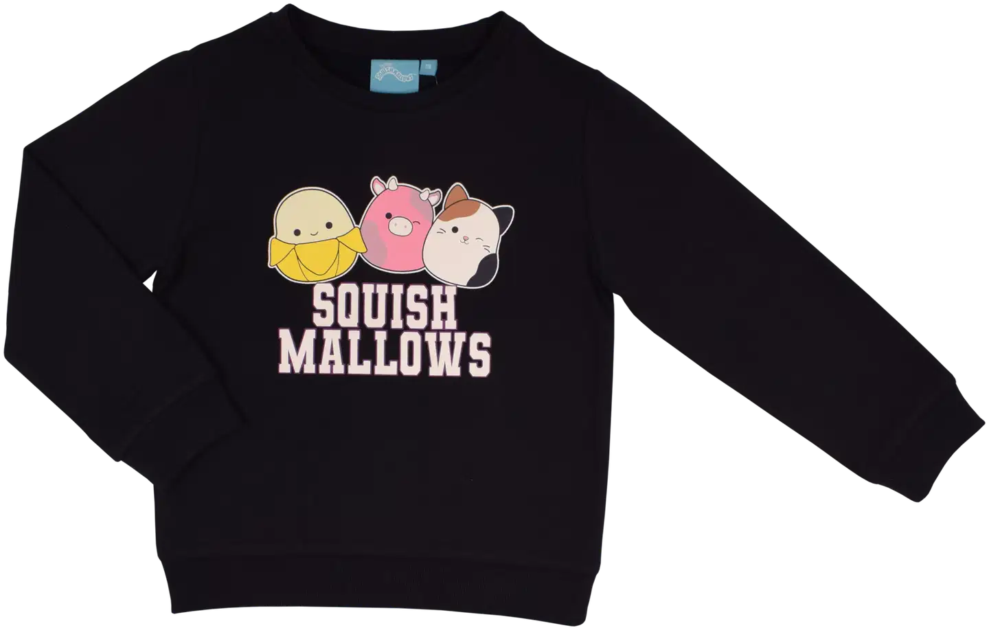 Squishmallows lasten collegepusero CAP-SQSH48 - Musta