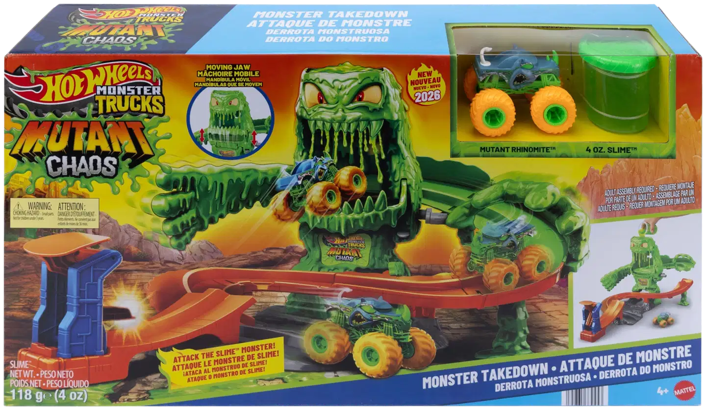 Hot Wheels Monster Trucks Mutant Chaos Ooze Monster -leikkisetti - 2