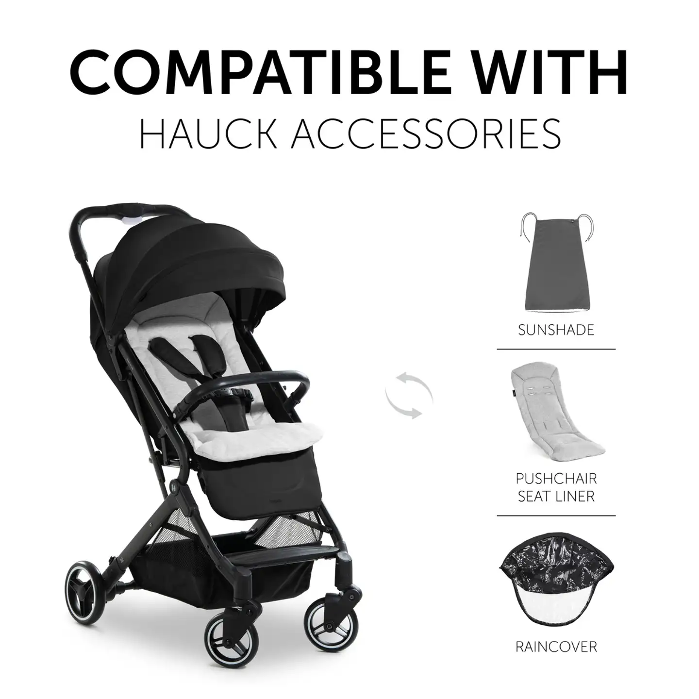 Hauck rattaat Travel N Care musta - 17