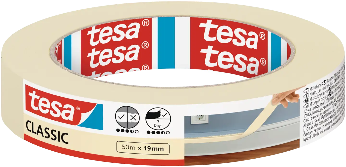 Tesa maalarinteippi Classic 50m x 19mm