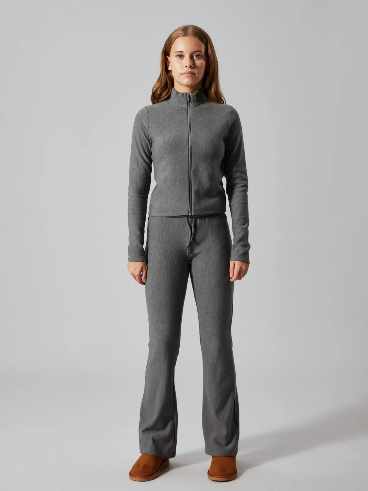 LMTD lasten neuletakki - dark grey melange - 2
