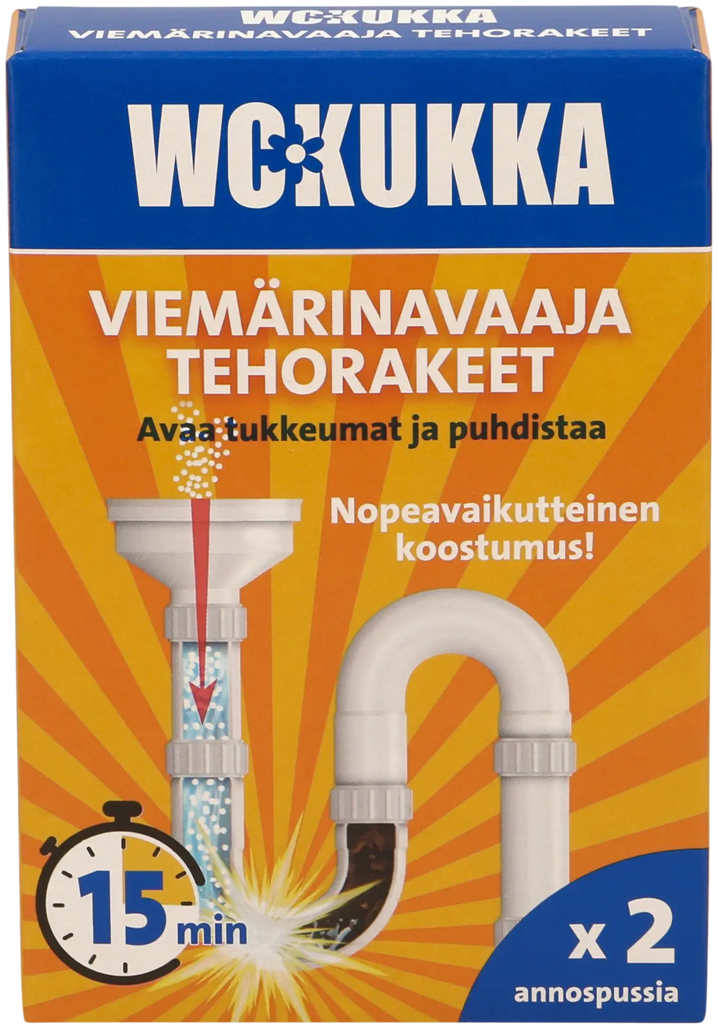 WC Kukka Viemärinavaaja Tehorakeet 2x60g