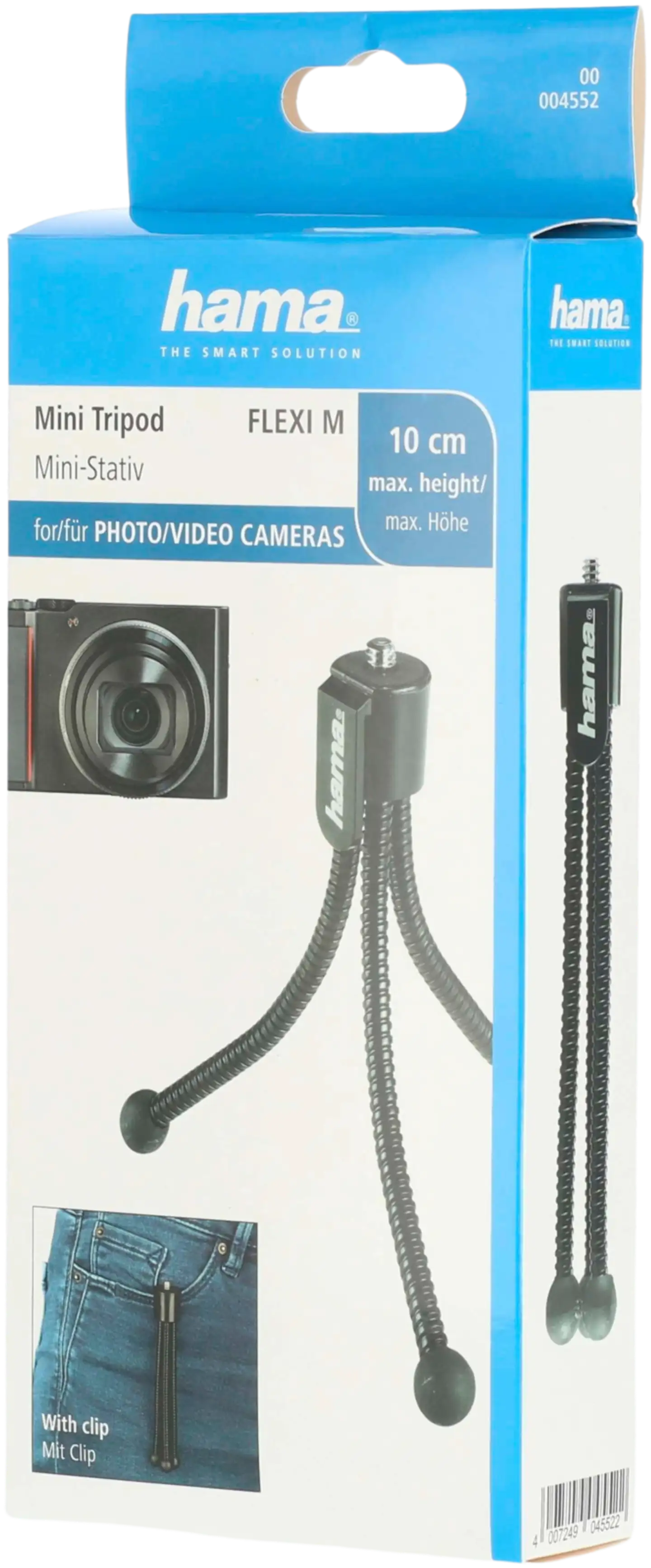 Hama Kamerajalusta Flexi Mini Tripod, M, musta - 6