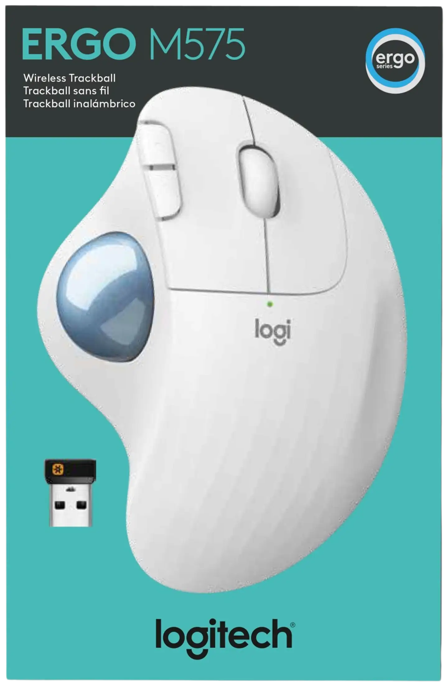 Logitech hiiri Ergo M575 valkoinen - 6