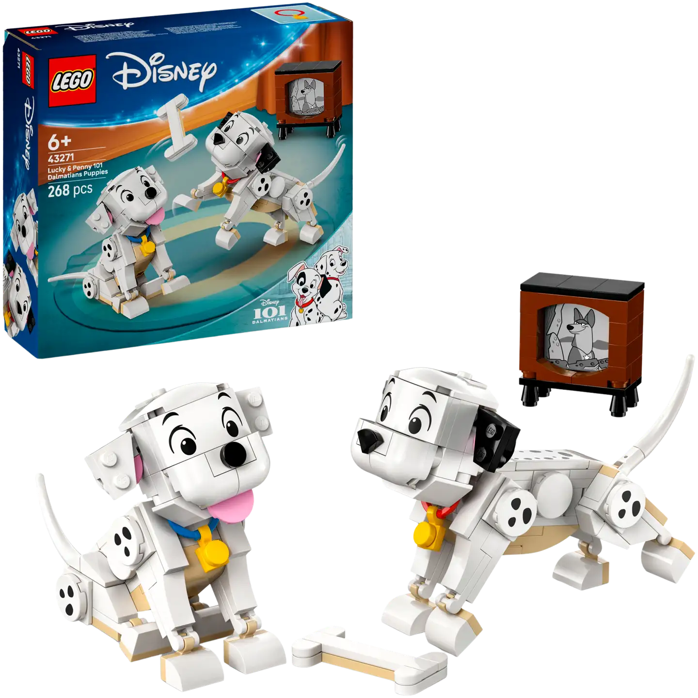 LEGO® Disney Classic 43271 101 dalmatialaista ‑koiranpennut: Laikku ja Pipsa - 1