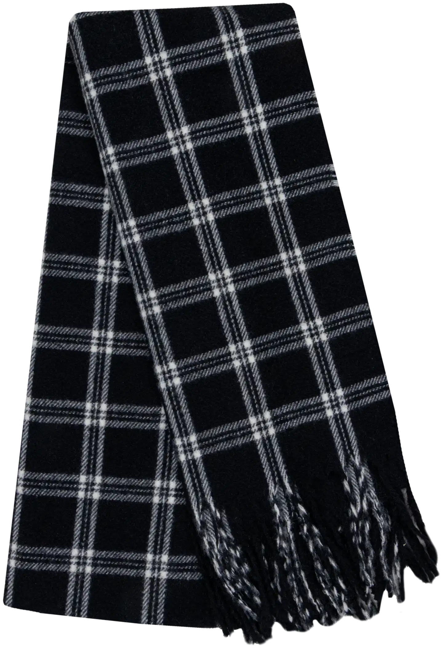 House naisten ruutuhuivi 219H382606 musta - 1