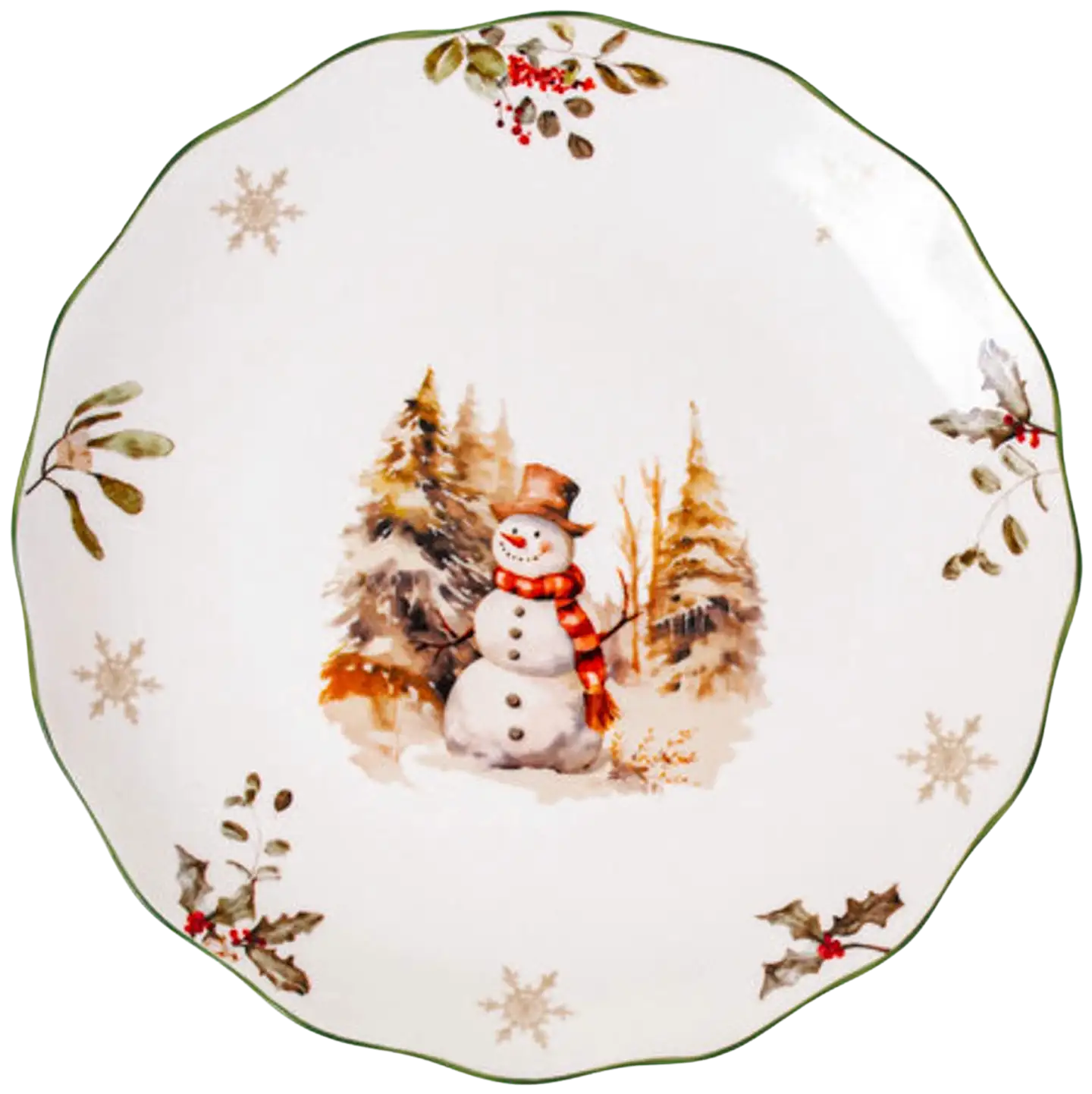 AmandaB salaattilautanen lumiukko 20,5cm