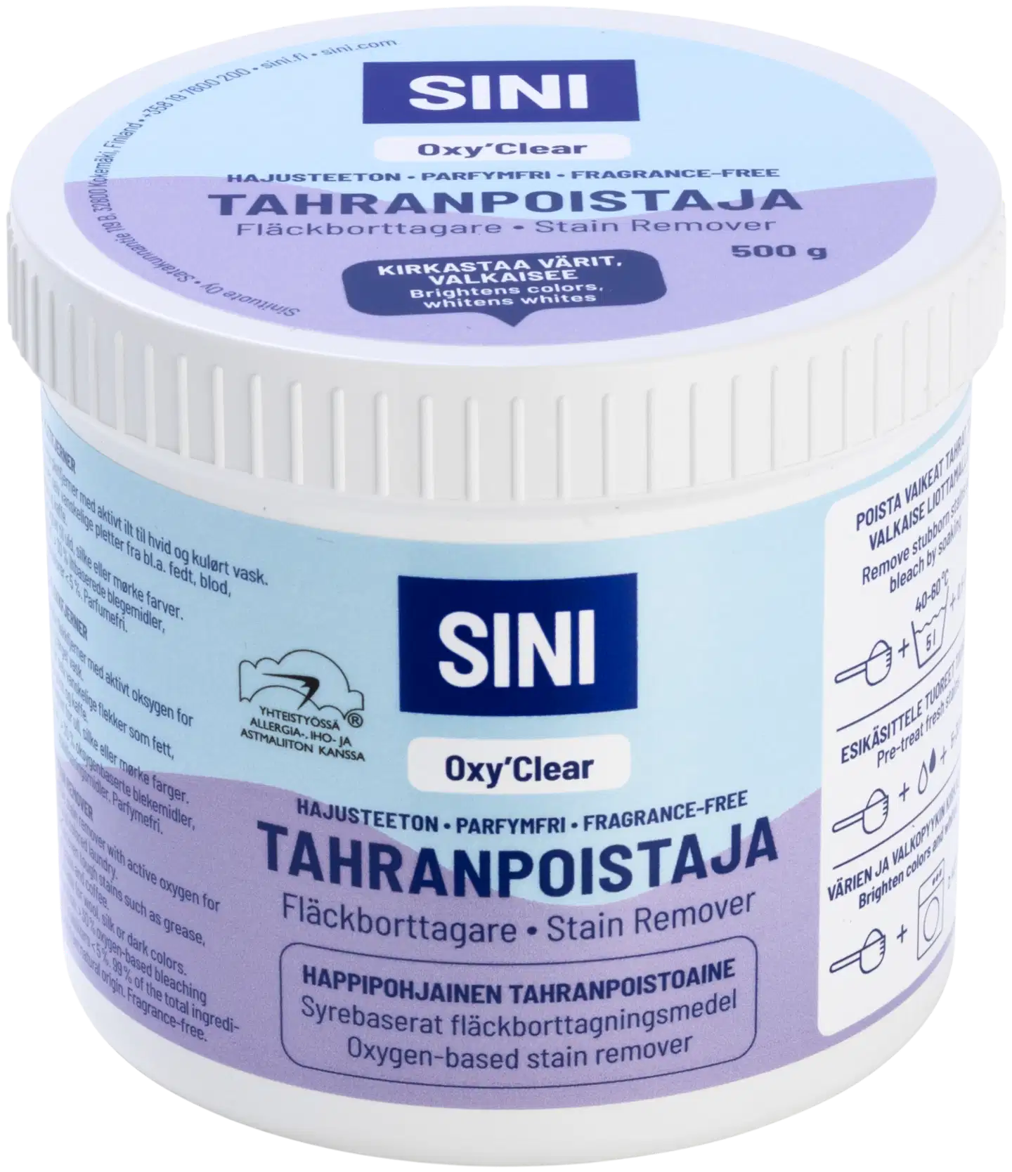 SINI Oxy'Clear Tahranpoistaja 500 g - 1