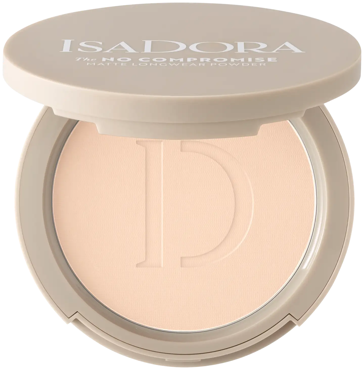 Isadora The No Compromise Matte Longwear Powder puuteri 61 Cool Ivory 7 g - 60 Neutral Porcelain - 1