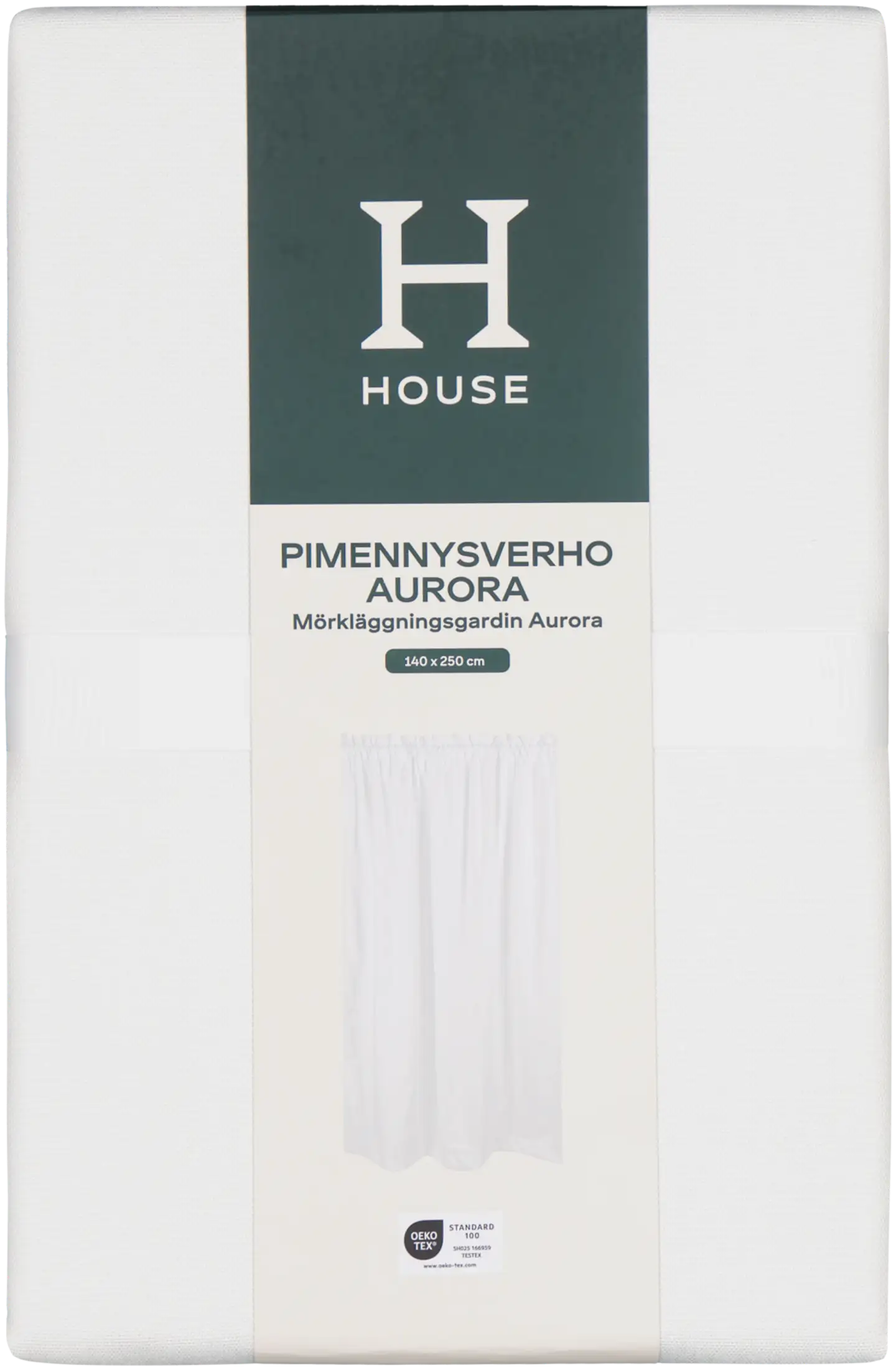House pimennnysverho Aurora 140 x 250 cm - WHITE - 2
