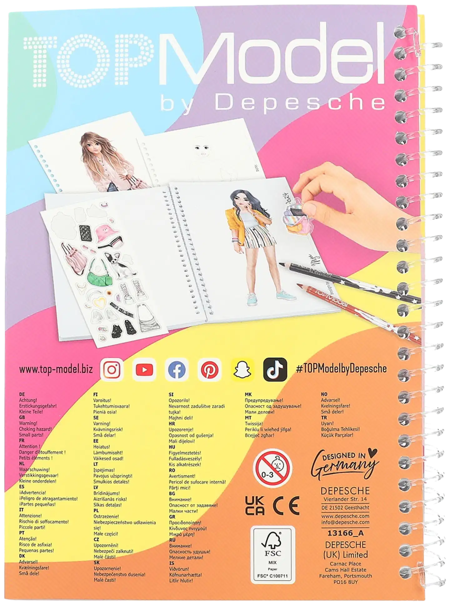 TOPModel taskuvärityskirja, Miju & Christy - 5