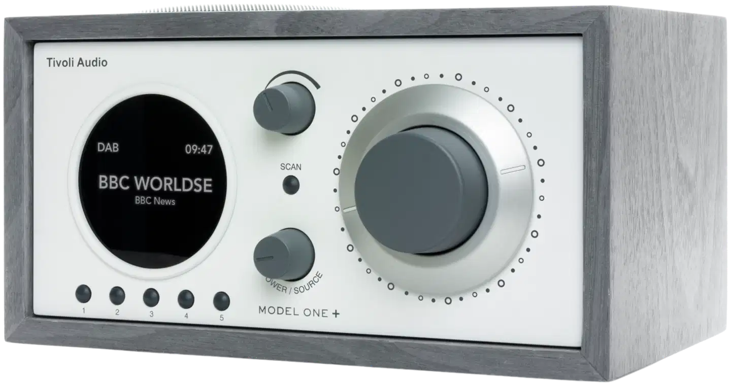 Tivoli Audio DAB+/FM-pöytäradio Model One+ harmaa/valkoinen - 3