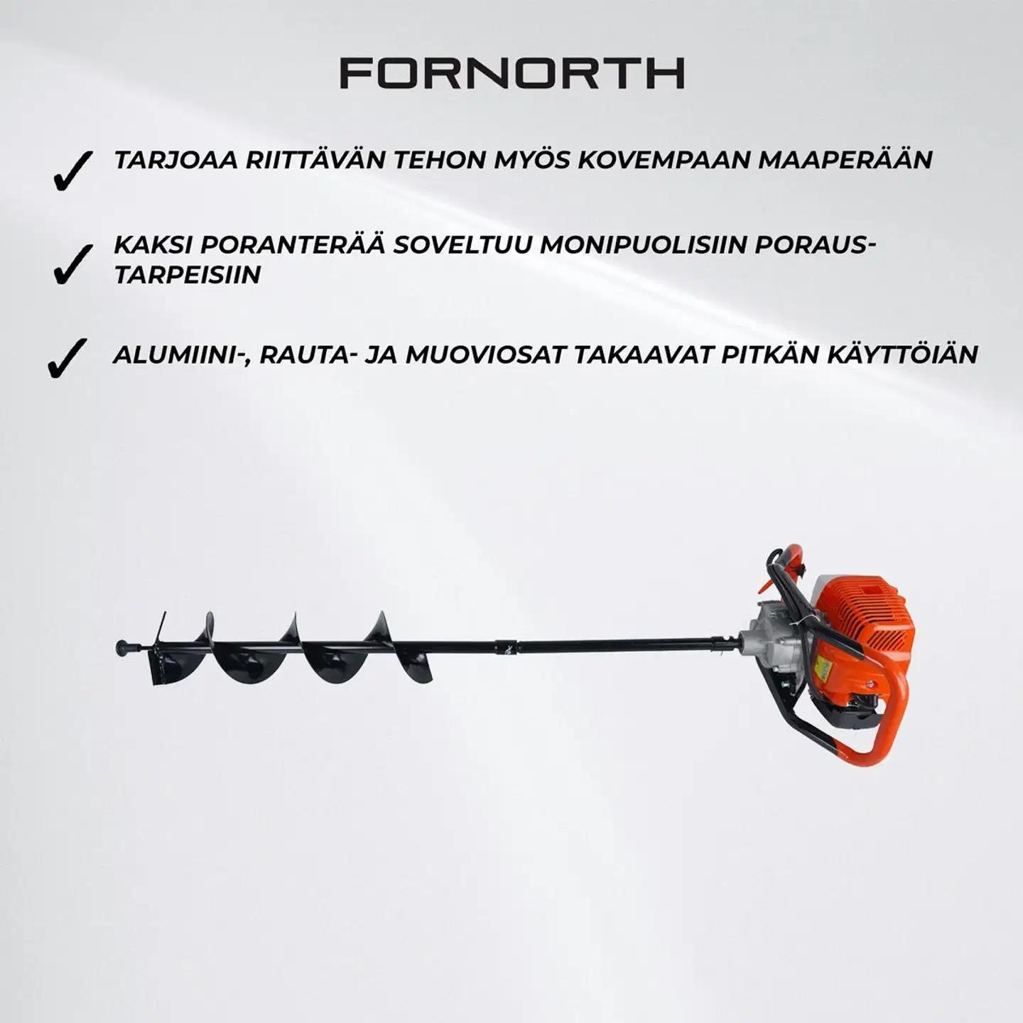 Fornorth maapora 1,47kw, sis. 2 terää - 4
