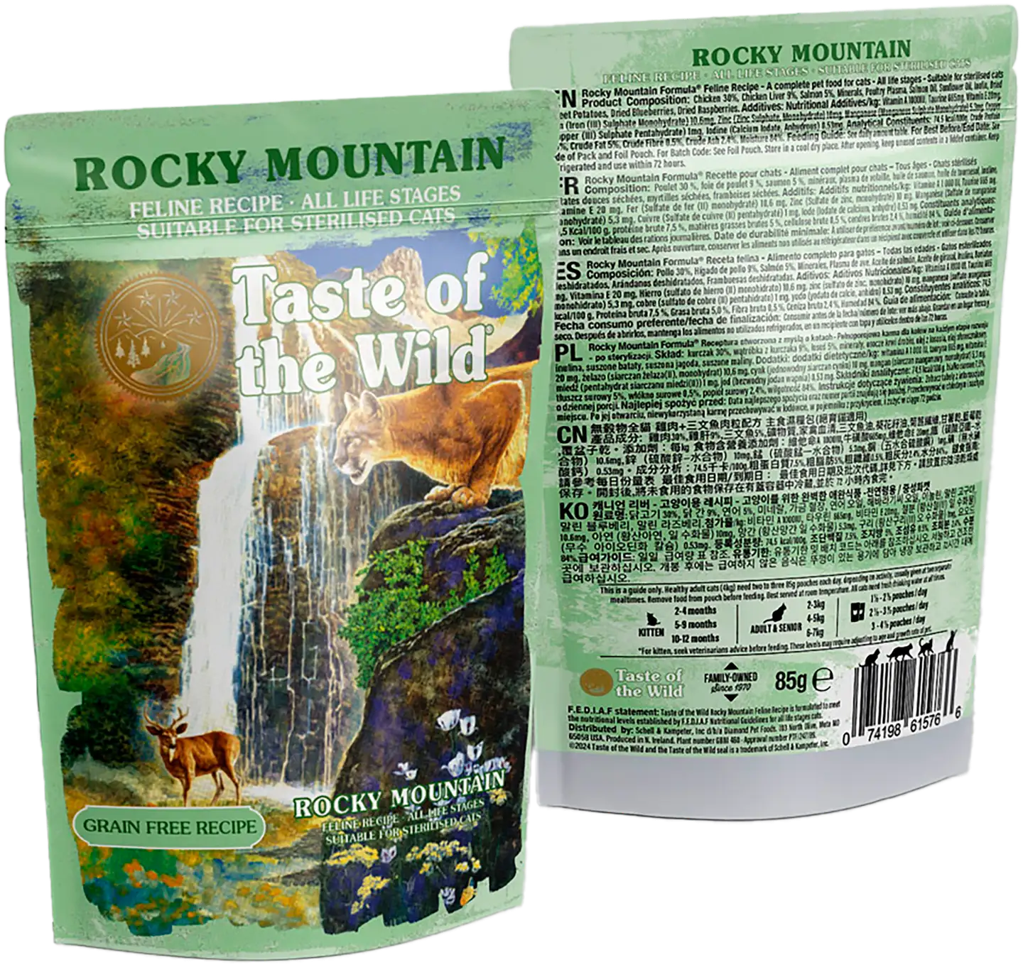 Taste of the wild rocky mountain cat chunks pouch 85g - 2