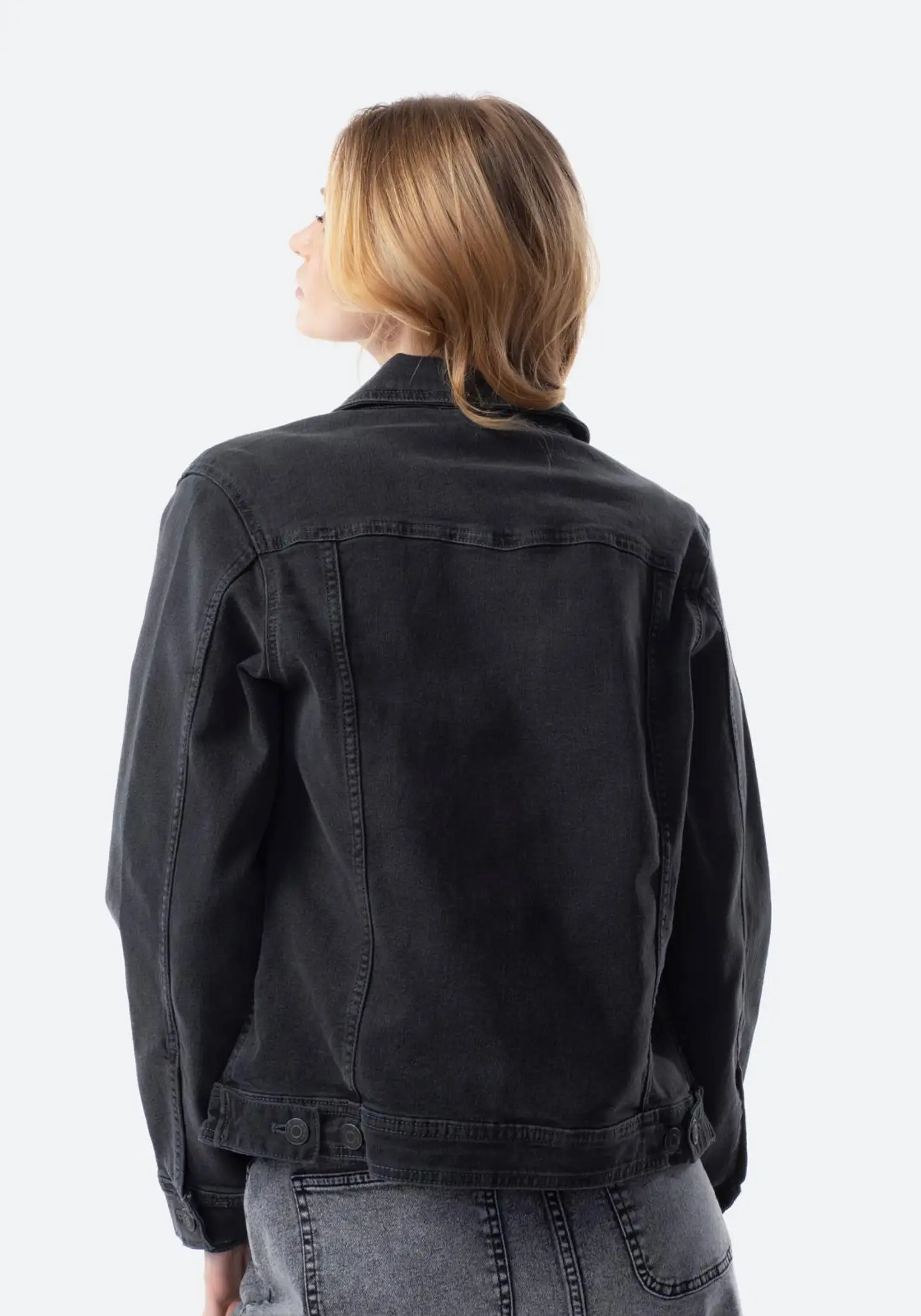 TEX naisten farkkutakki I978897 - GREY DARK - 2