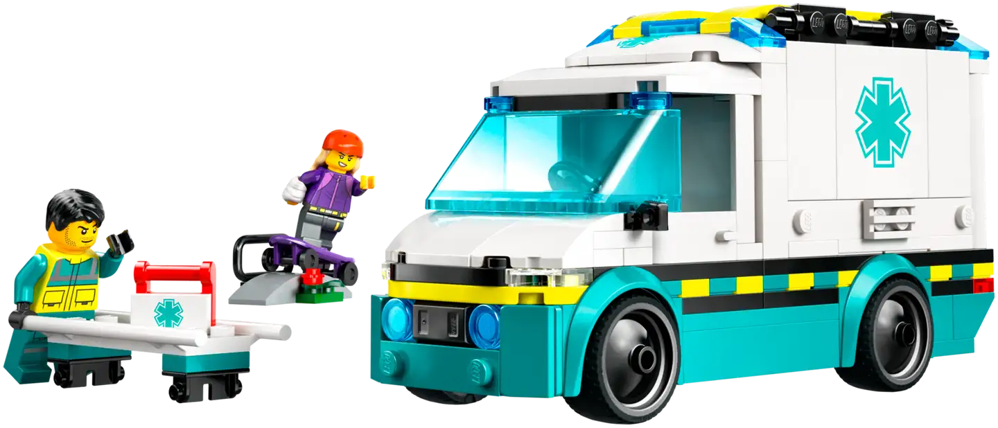 LEGO® City Great Vehicles 60451 Ambulanssi hälytysajoihin - 4