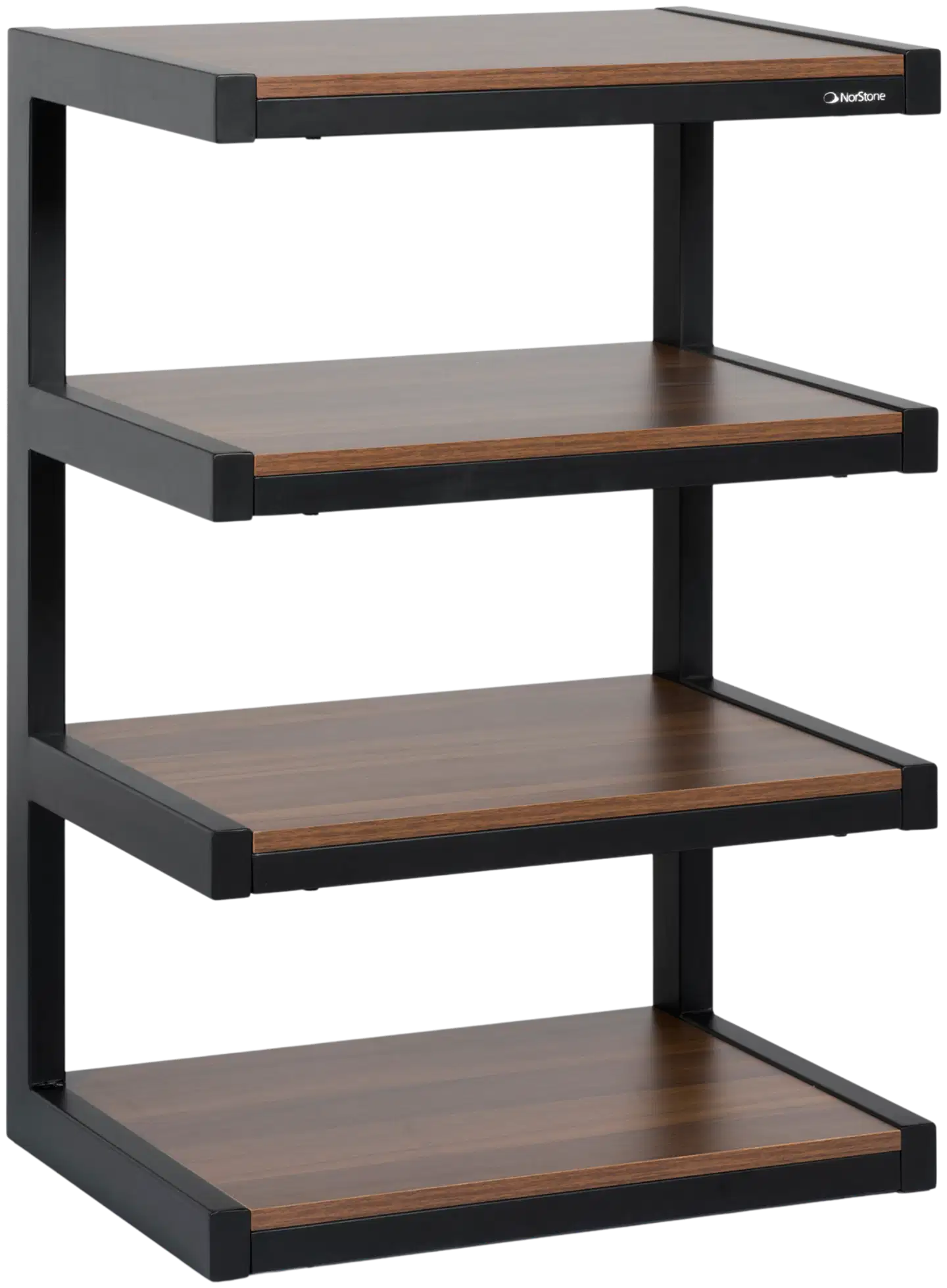 Norstone Esse HiFi -laitekaluste musta/pähkinä - 1