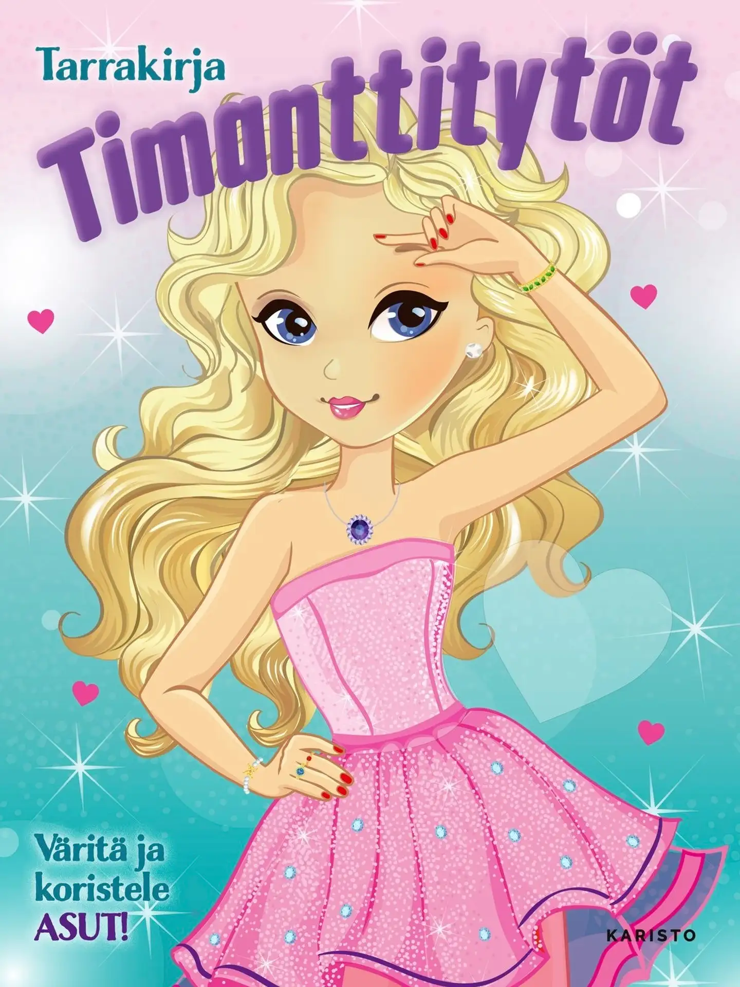 Tarrakirja Timanttitytöt - Asut - Väritä ja koristele ASUT!