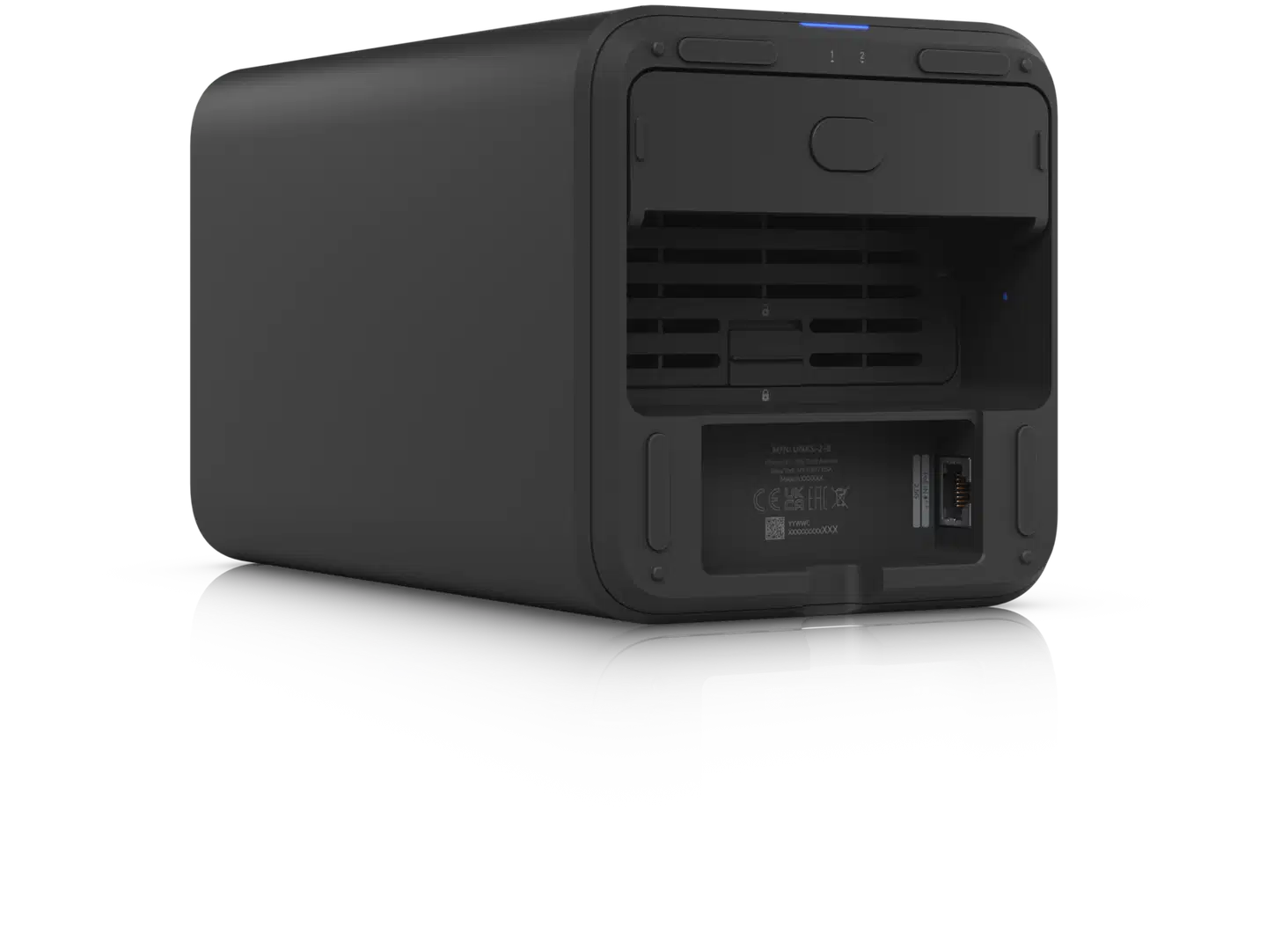 Ubiquiti 2-paikkainen verkkolevyasema 2.5 GbE -liitännällä UNAS-2-B musta - 7