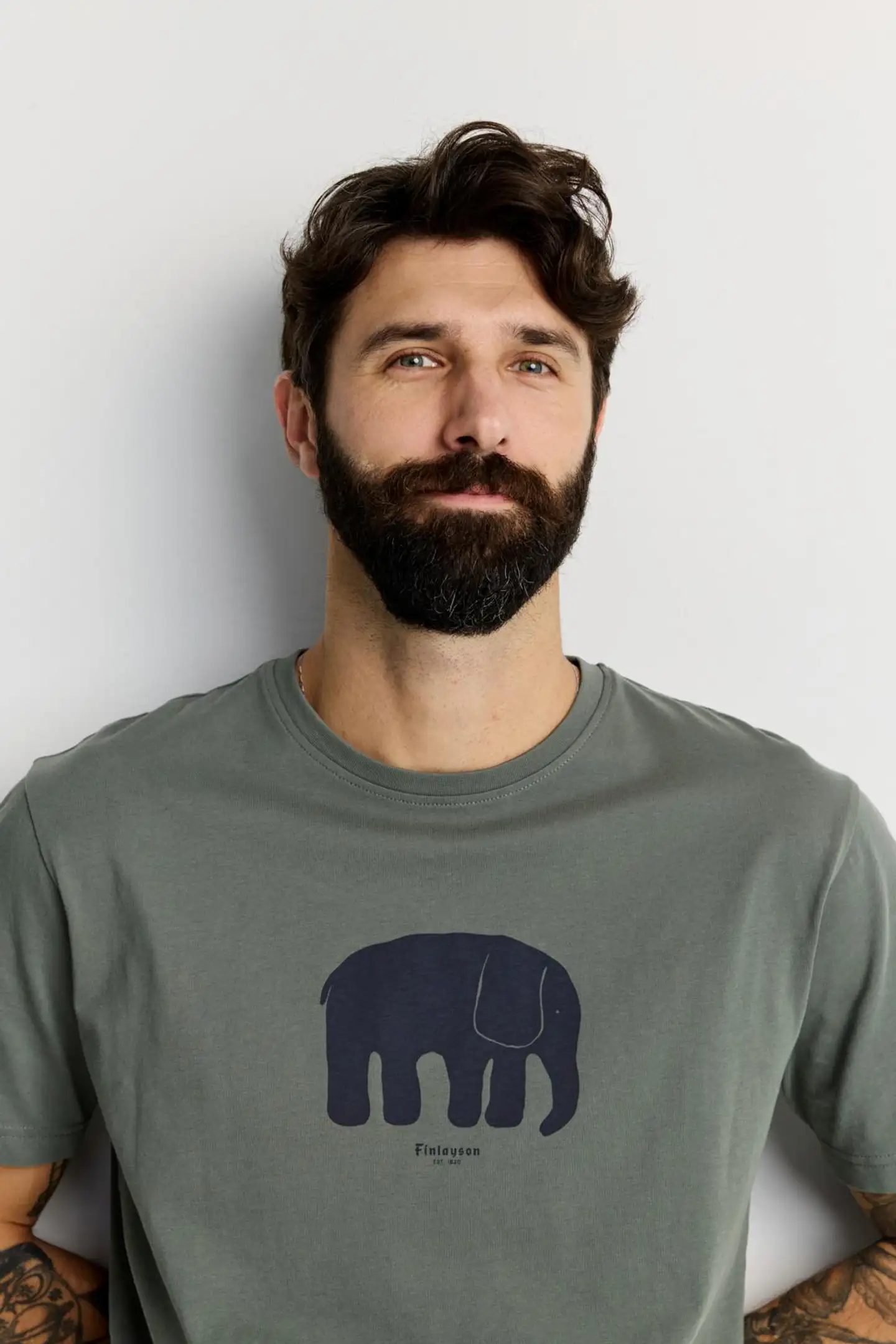 Finlayson miesten t-paita Elefantti - Green - 3