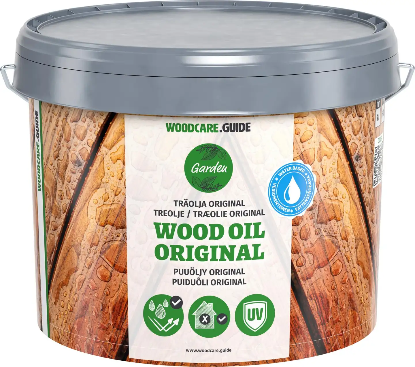 Woodcare puuöljy 9l ruskea