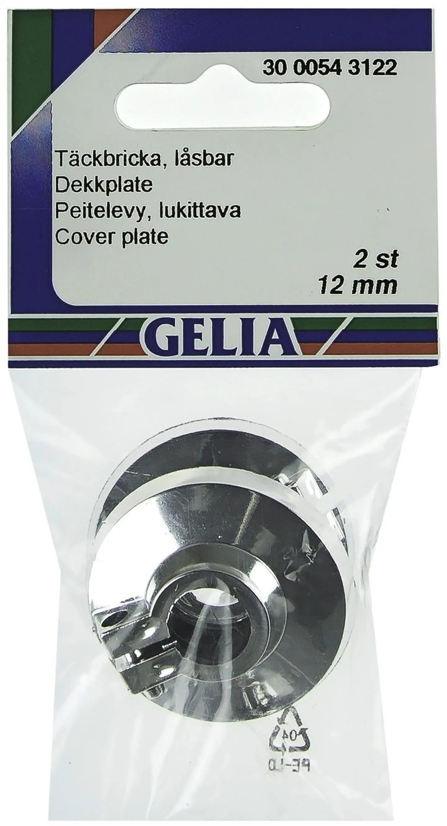 Gelia peitelaippa 12m 2kpl kromattu