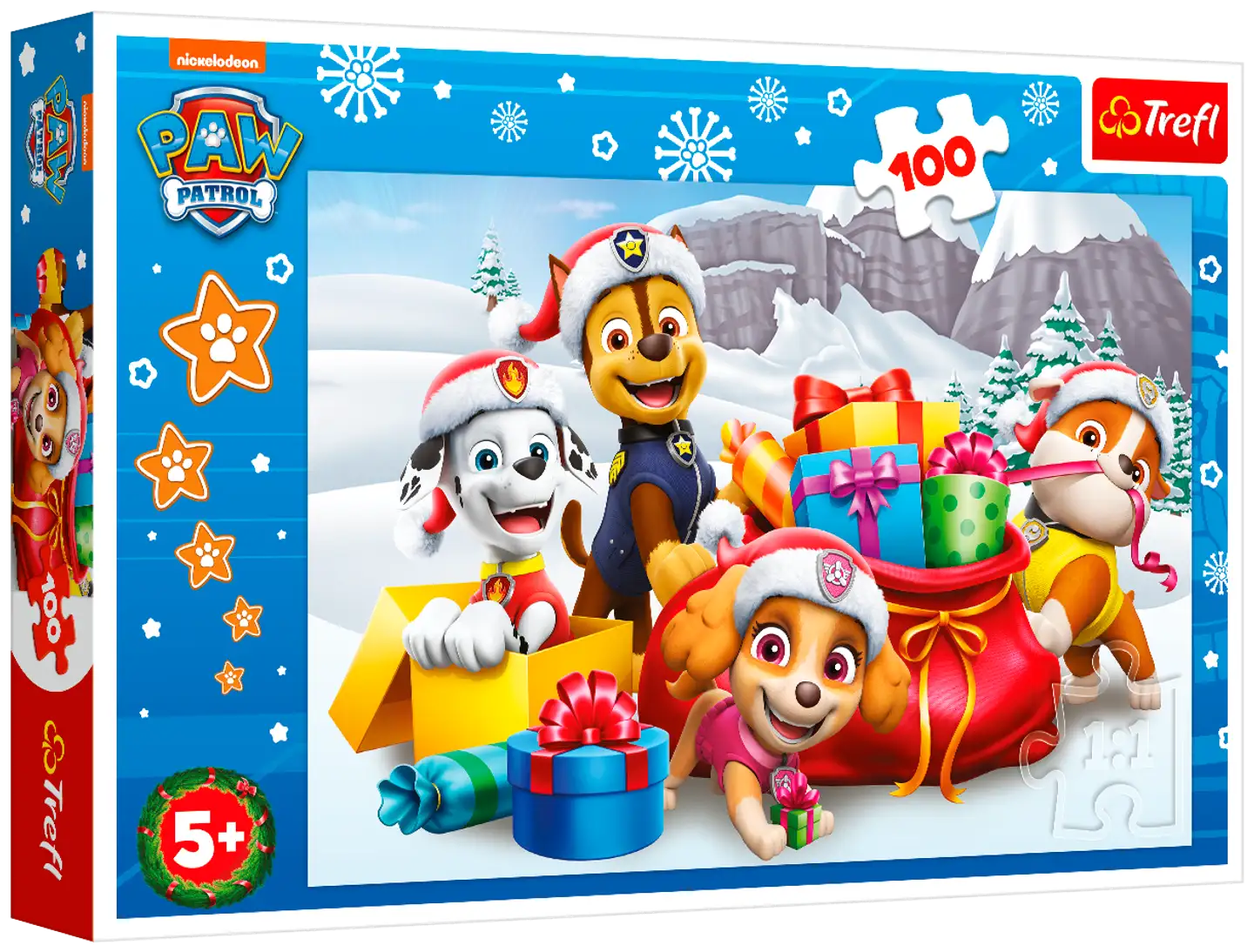 Trefl Palapeli Joulu Paw Patrol, 100 palaa