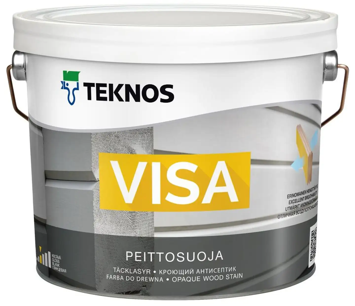 Teknos peittosuoja Visa 2,7 l PM1 valkoinen sävytettävissä puolihimmeä