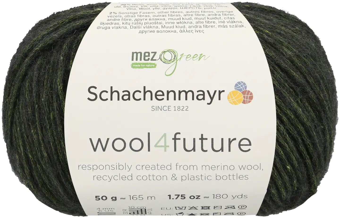 Schachenmayr neulelanka Wool4future 50g sammalen vihreä - 1