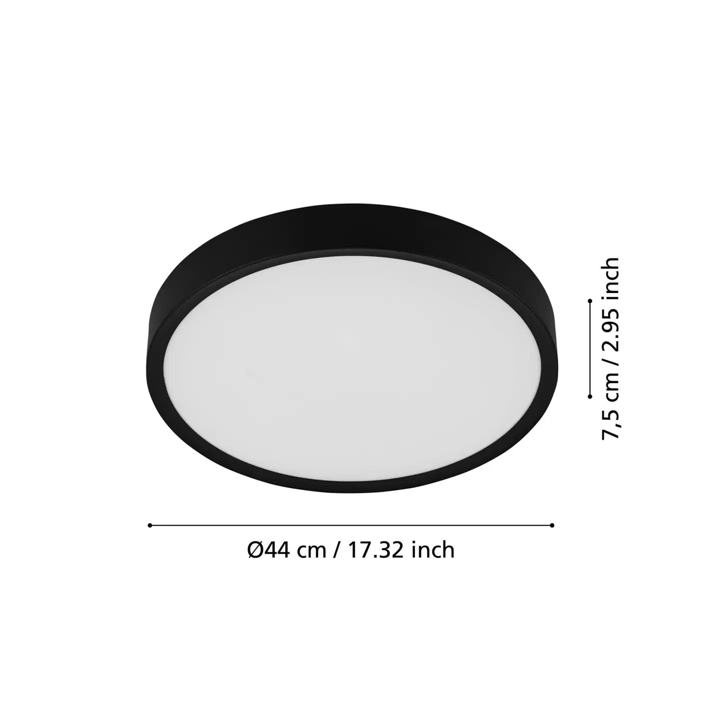 EGLO kattovalaisin Musurita 44CM LED 6X5,5W musta/valk - 5