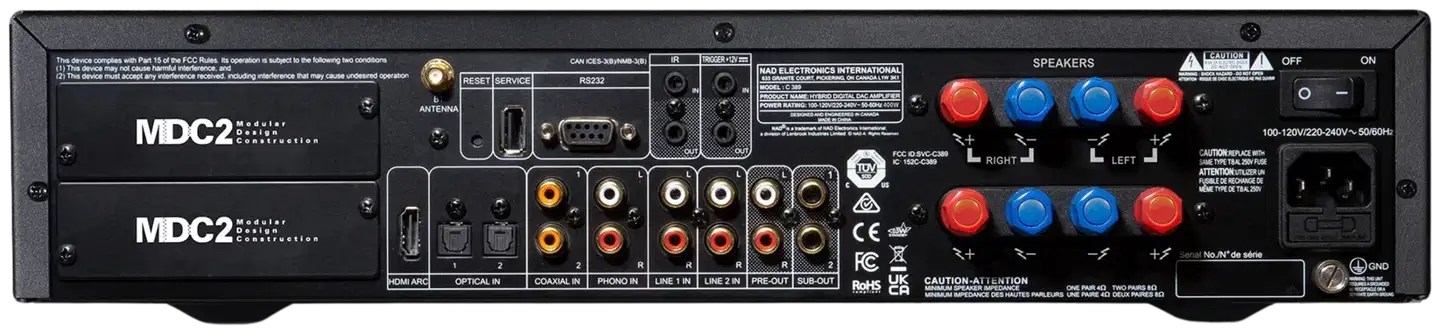 NAD stereovahvistin C389 Hybrid Digital DAC - 3
