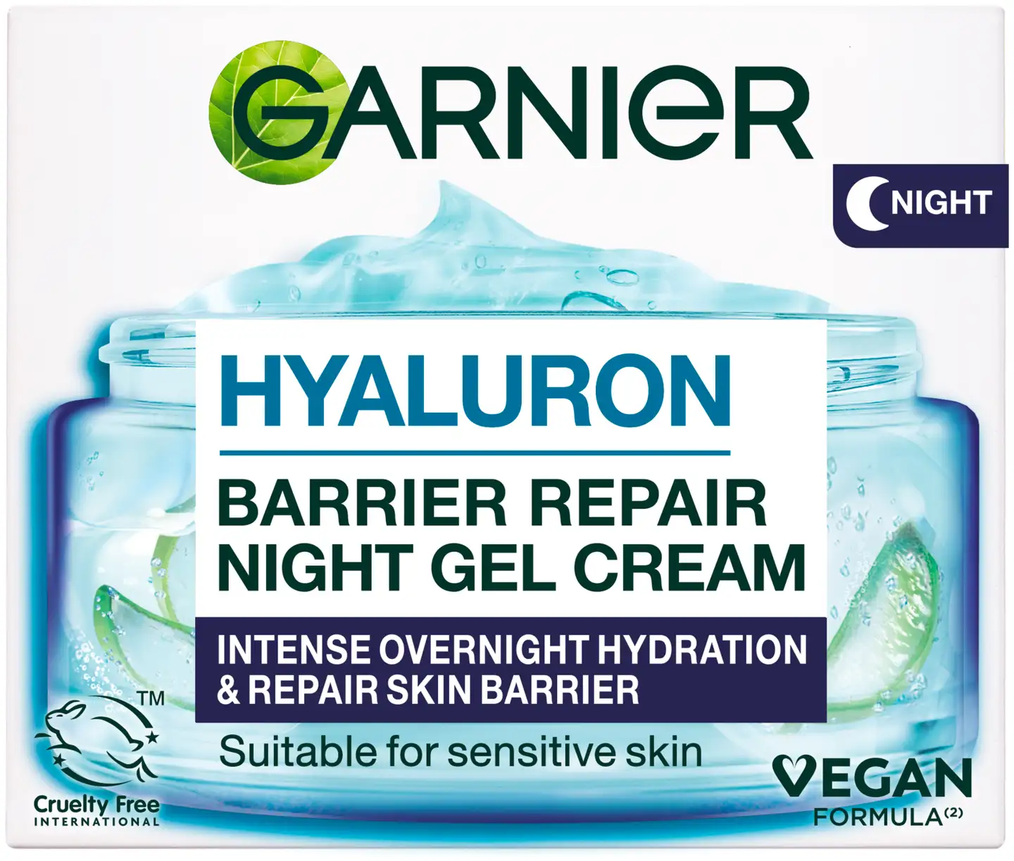 Garnier Hyaluron Barrier Repair Night Gel Cream yövoide normaalille iholle 50 ml - 2