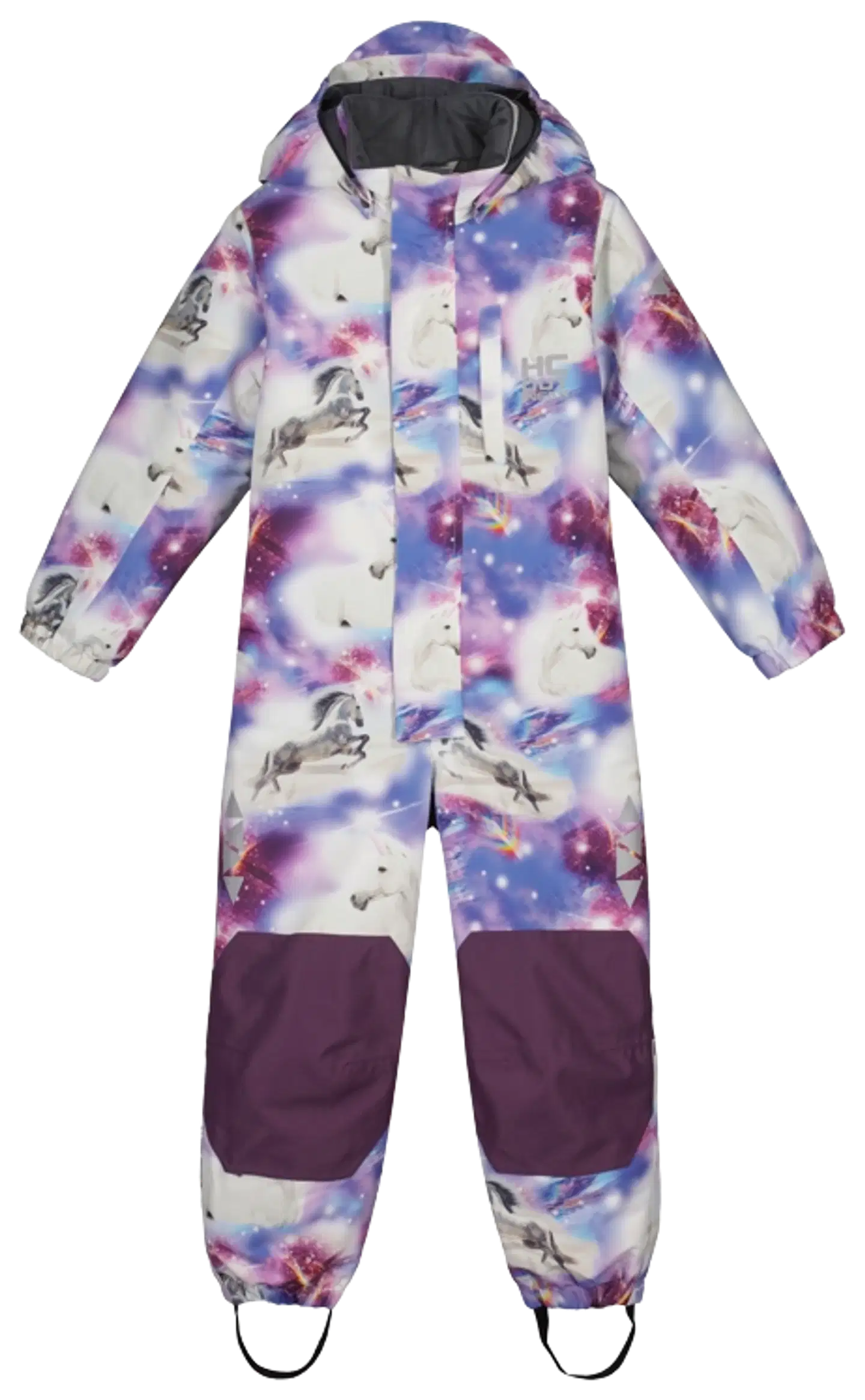 HC Outwear lasten vedenpitävä toppahaalari Kia - Dark Purple - 1