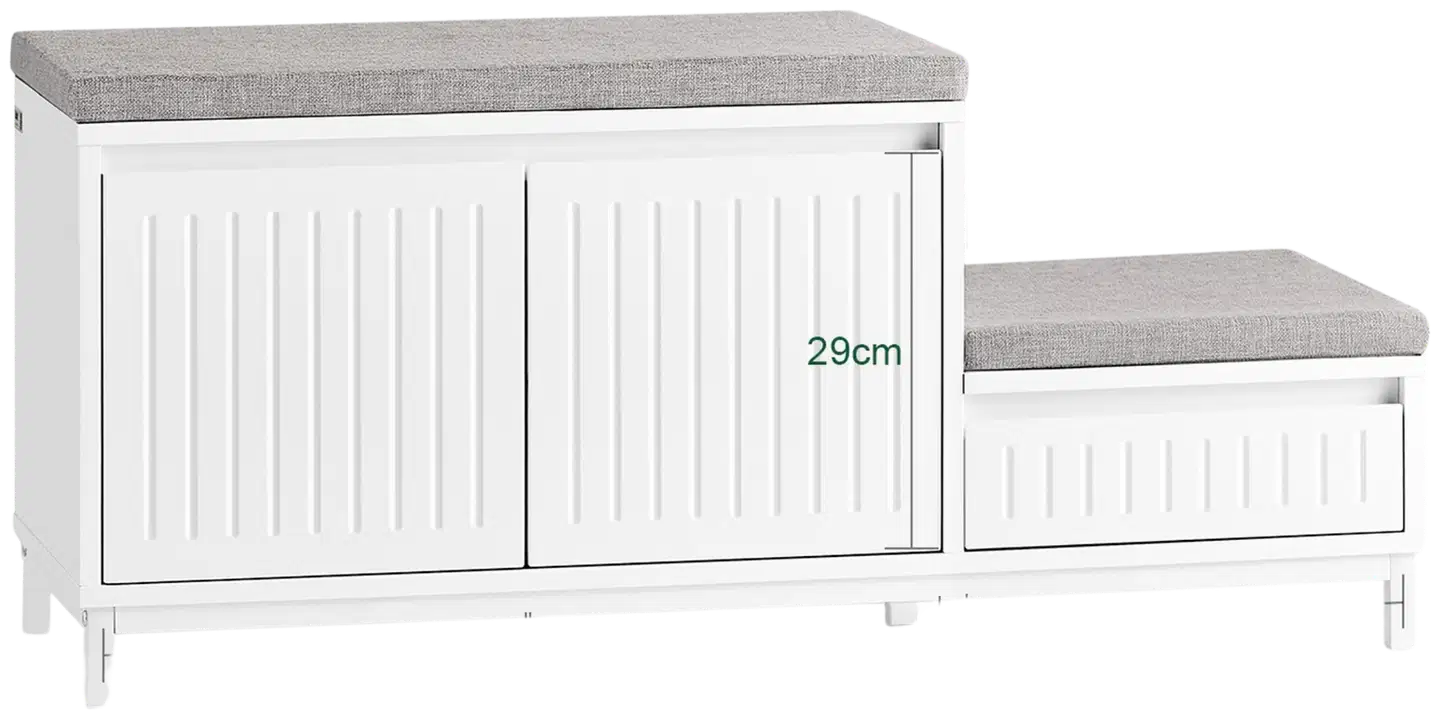 SoBuy kenkäkaappi valkoinen FSR172-W - 3
