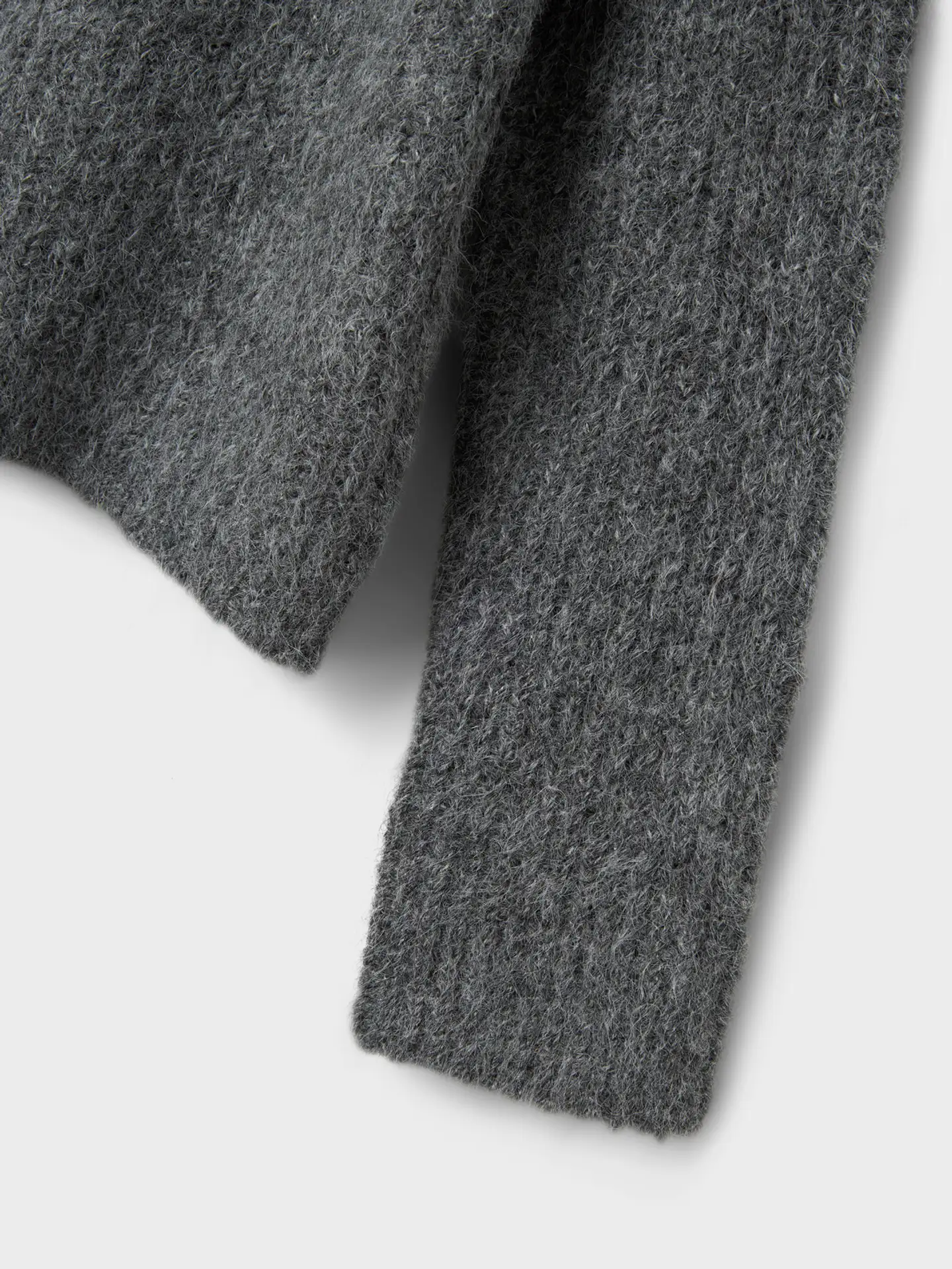 LMTD lasten neule - dark grey melange - 4