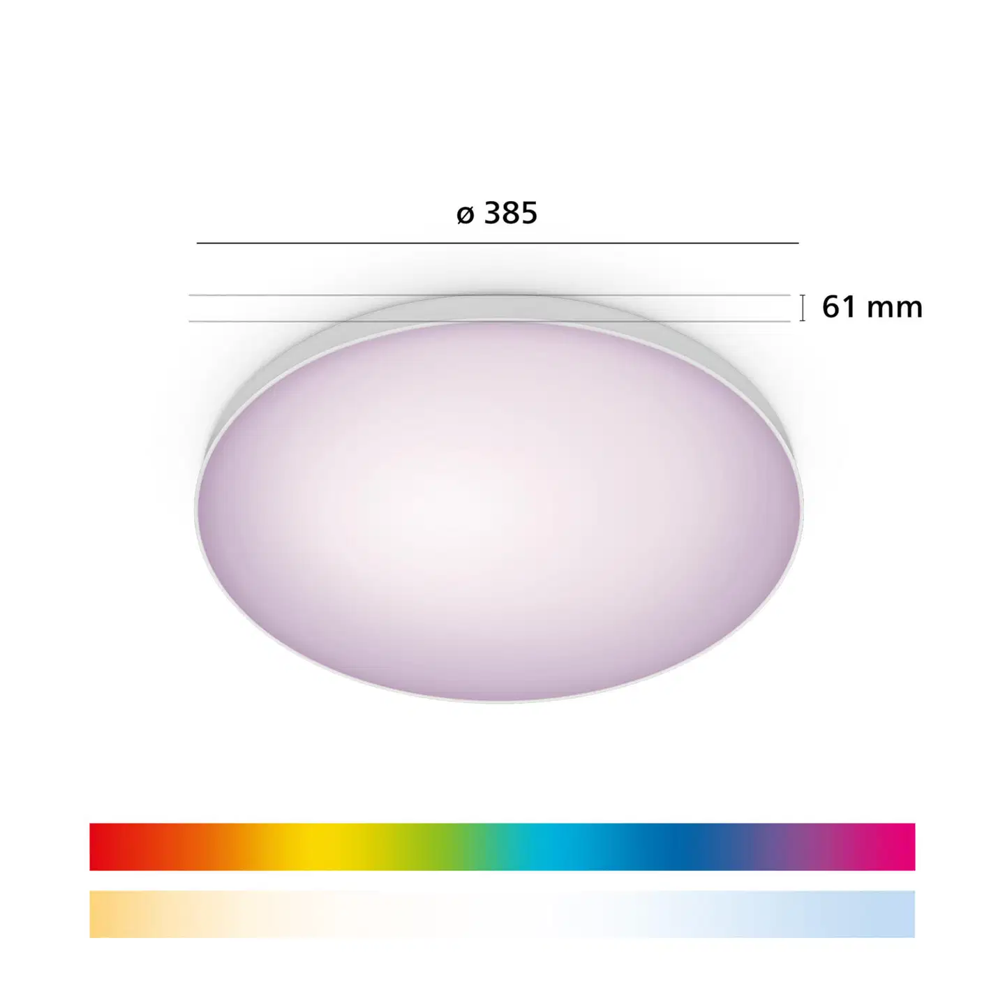 Philips Smart Lighting kattovalaisin pyöreä 24W RGB + valkoinen säädettävä kaukosäätimellä - 2