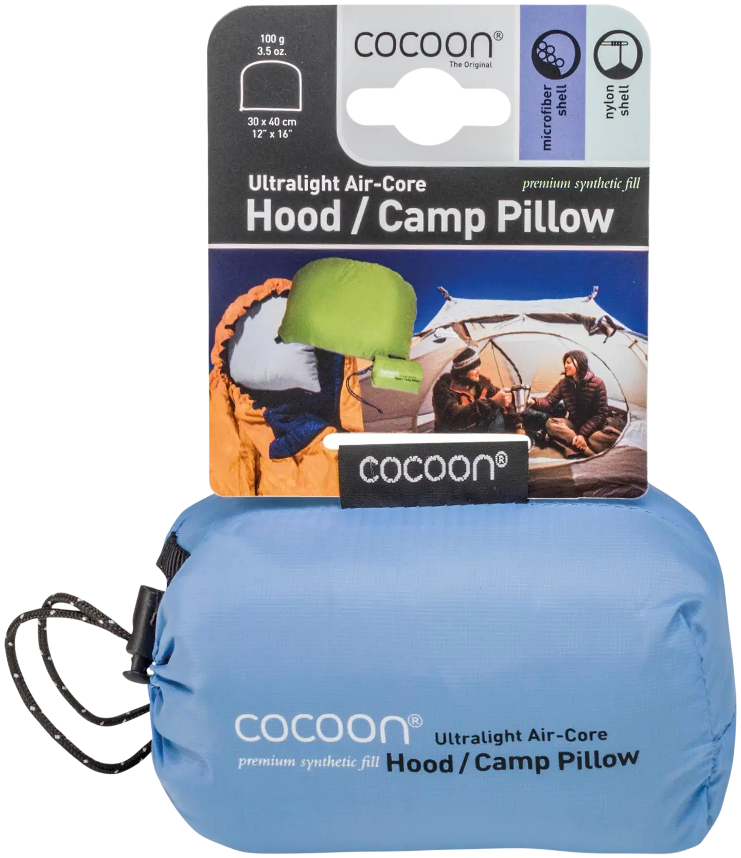 Cocoon Air-Core Hood matkatyyny light-blue/grey - 3