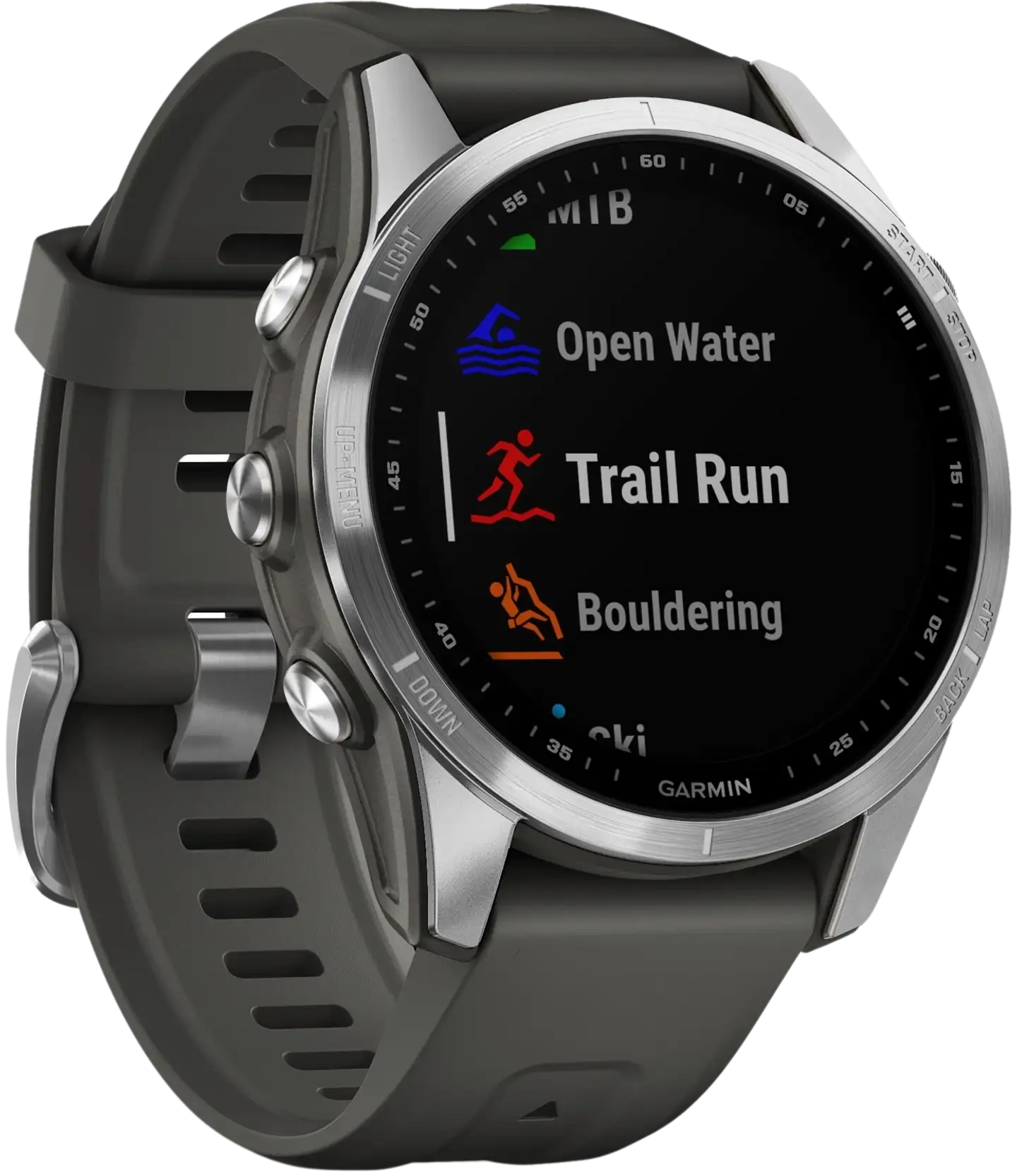 Garmin Fenix 7S hopea/harmaa multisport GPS kello - 5