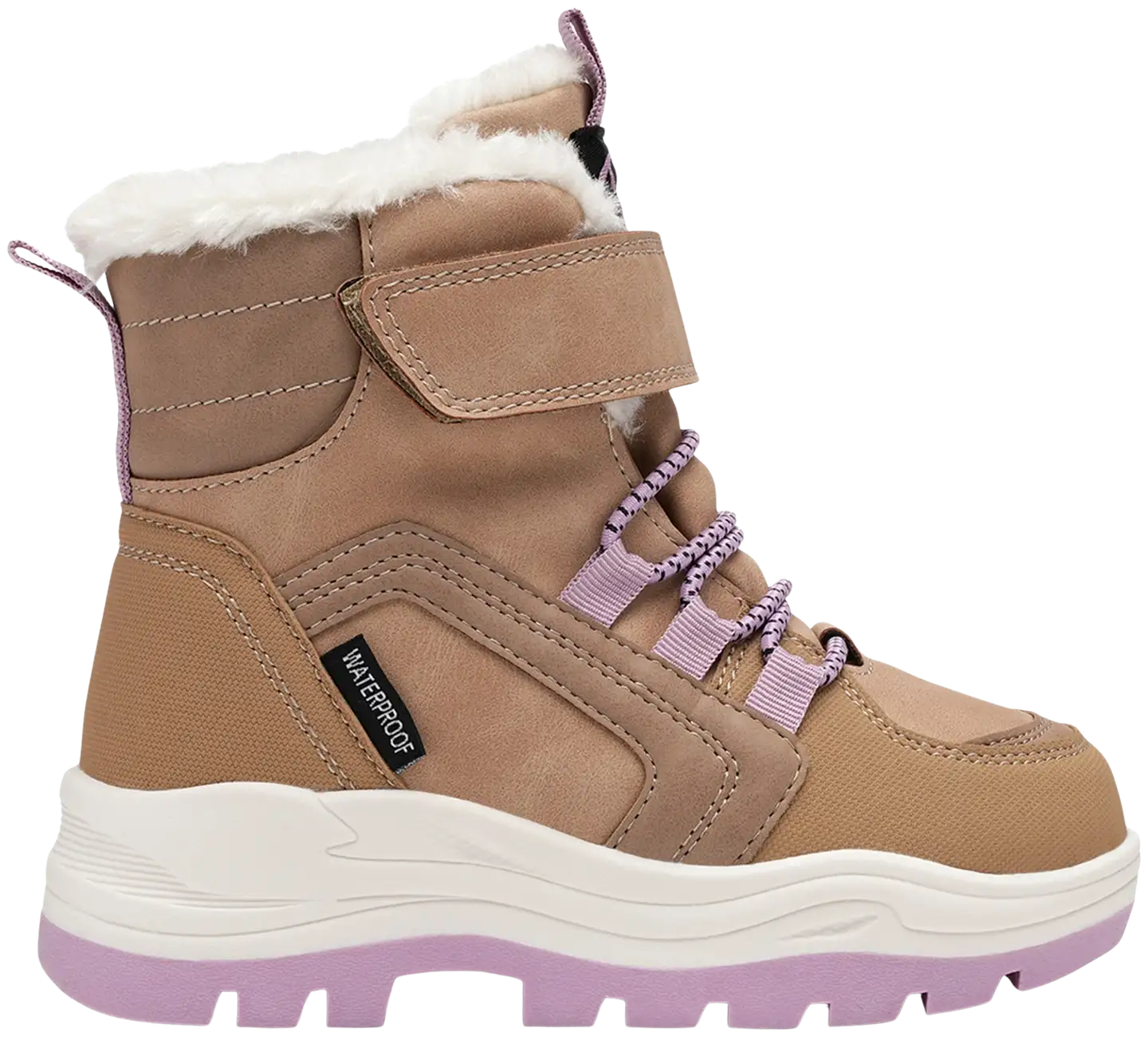 Linear lasten vedenpitävät talvikengät Frasier WP - BEIGE - 1