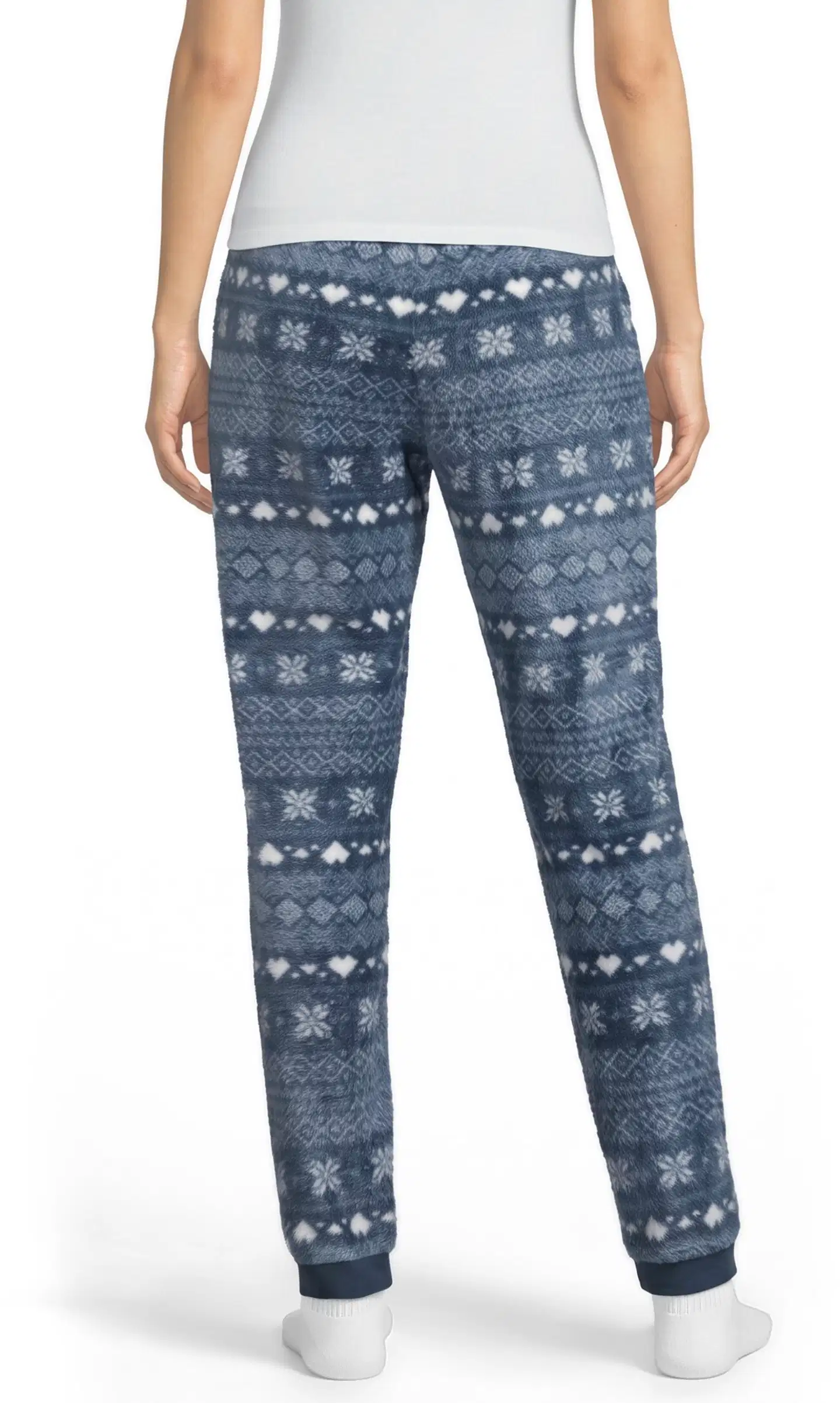 Actuelle naisten fleecehousut 212A382633 - Vintage indigo - 3