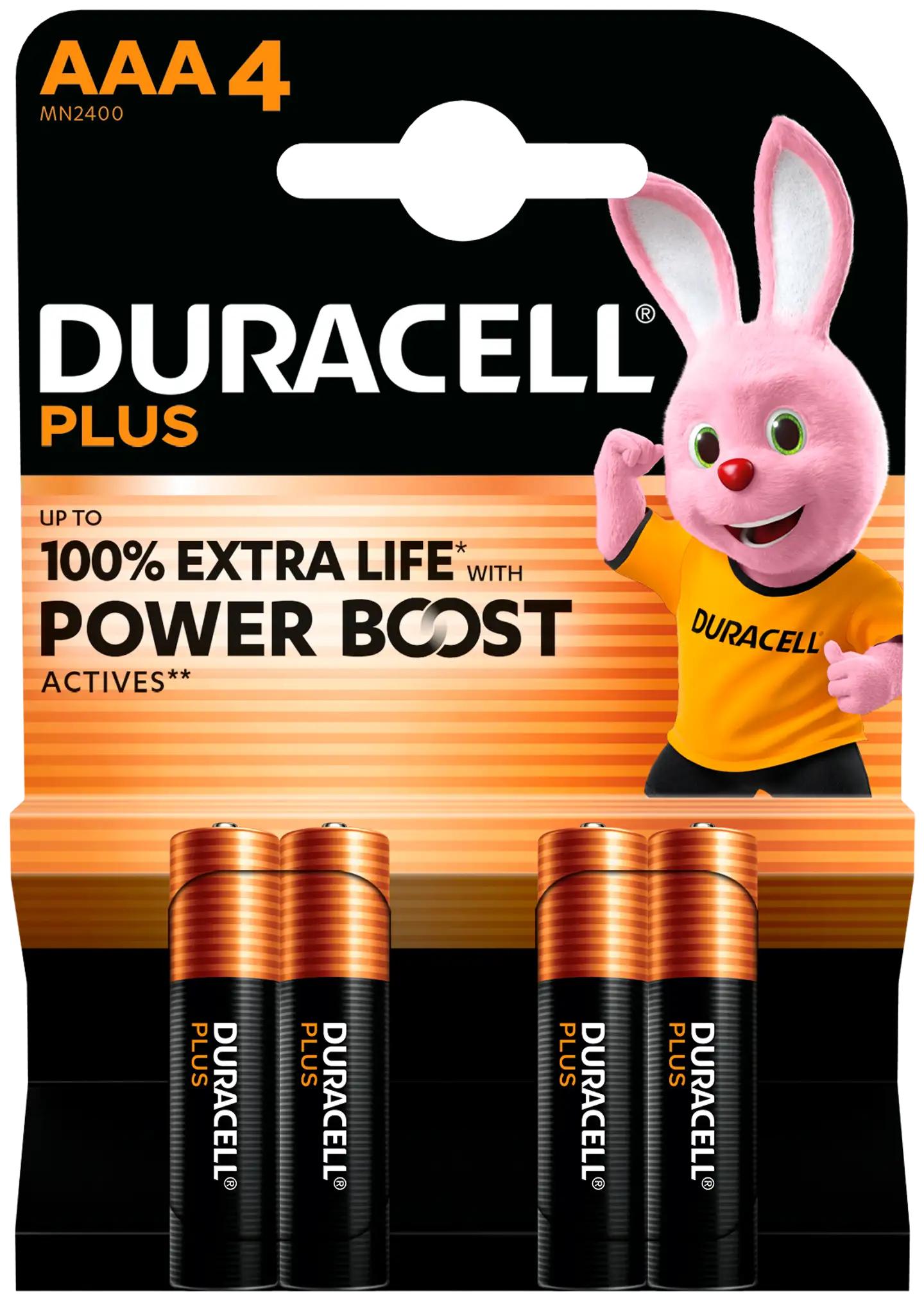 Duracell Plus paristo PowerBoost AAA 4KP