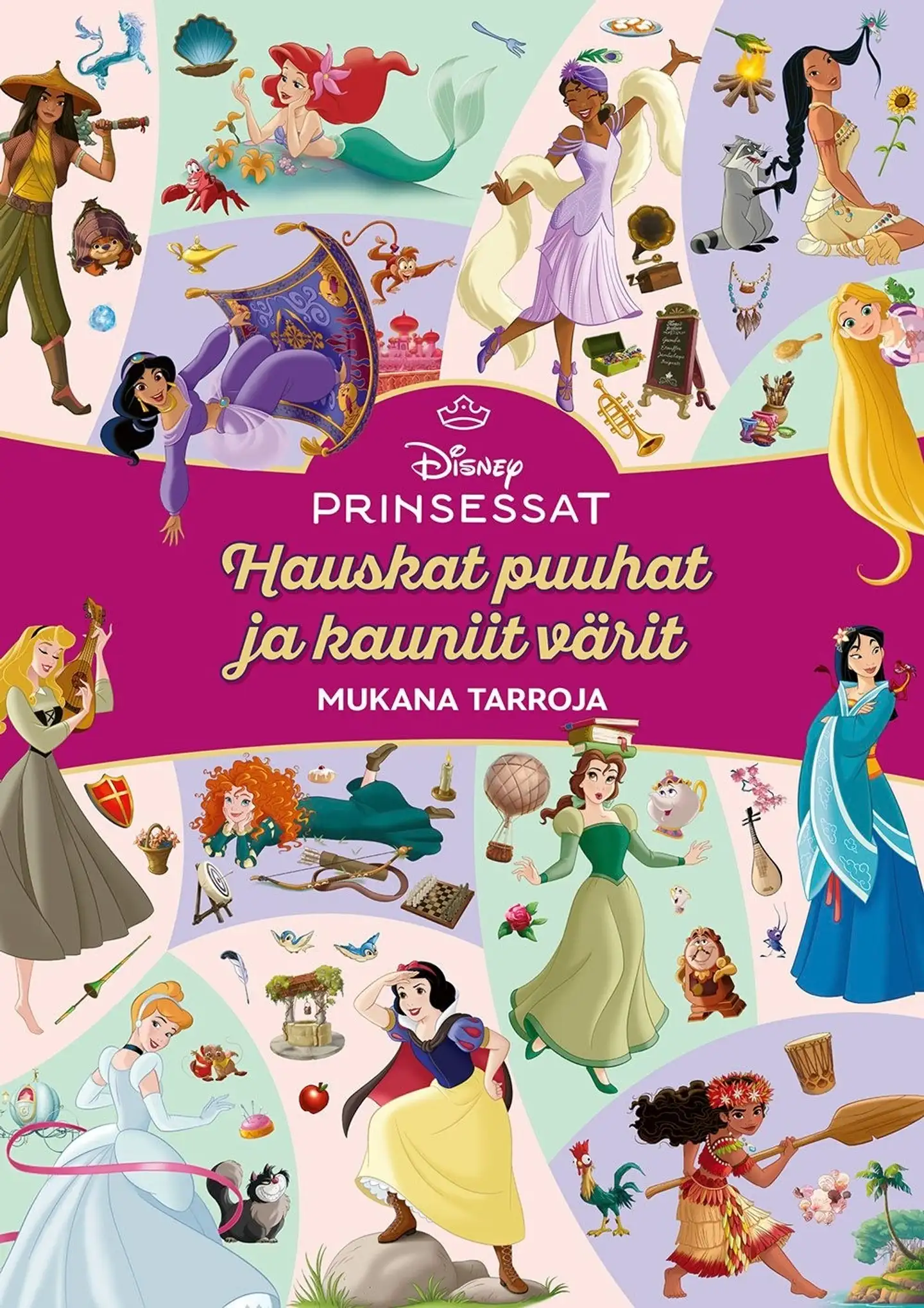 Disney Prinsessat Hauskat puuhat ja kauniit värit