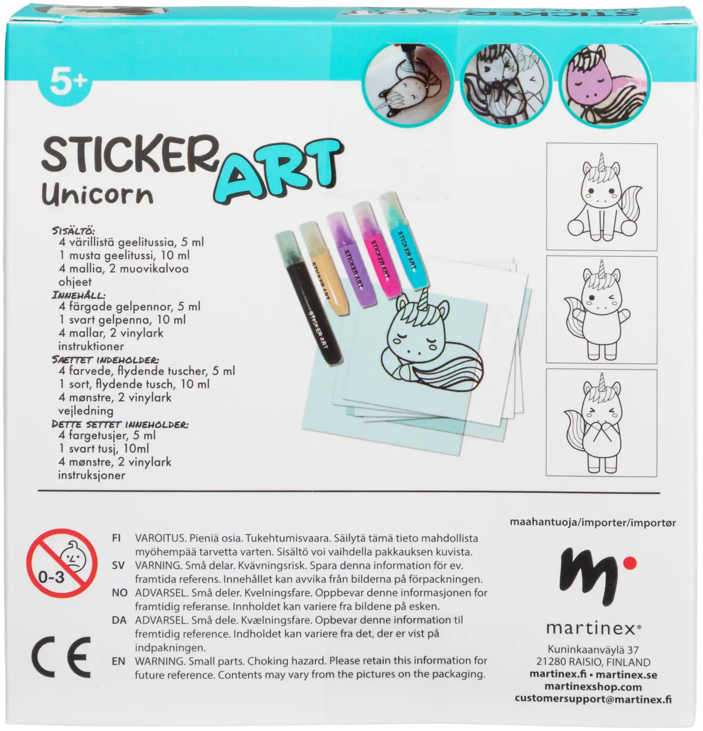 Sticker Art askartelusetti ikkunatarrat - 7